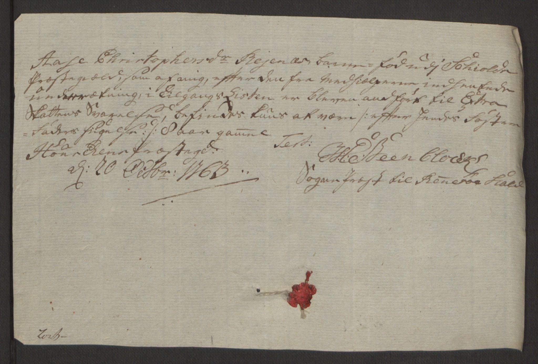 Rentekammeret inntil 1814, Reviderte regnskaper, Hovedkasseregnskaper, AV/RA-EA-4065/Rf/L0072b: Ekstraskatteregnskap, 1762, p. 367