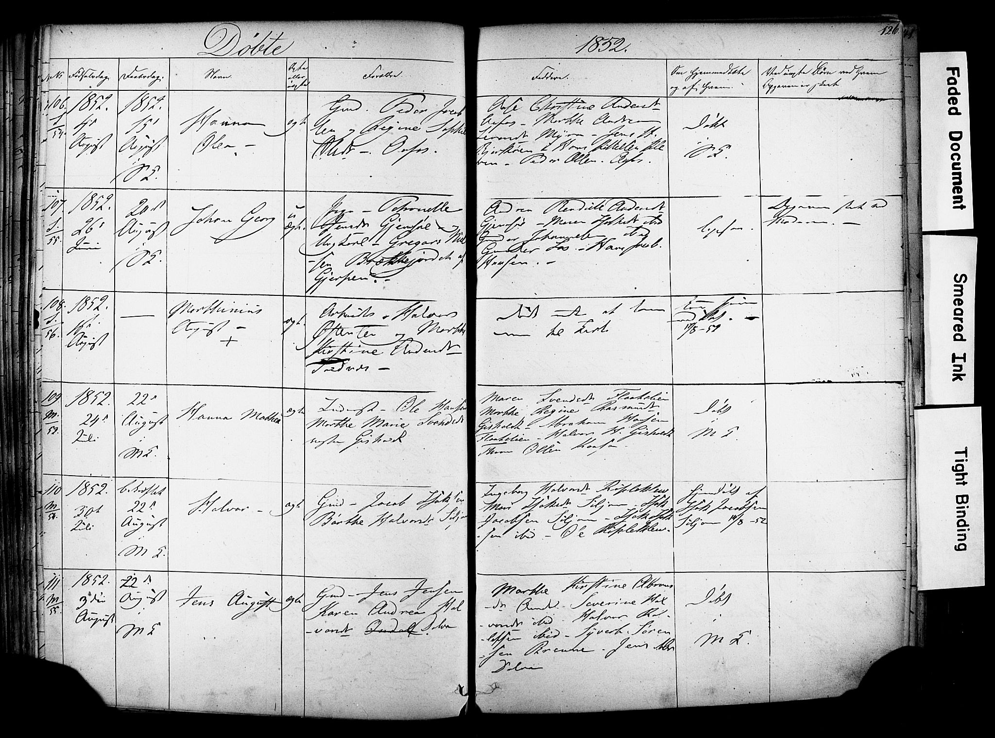 Solum kirkebøker, SAKO/A-306/F/Fa/L0006: Parish register (official) no. I 6, 1844-1855, p. 126