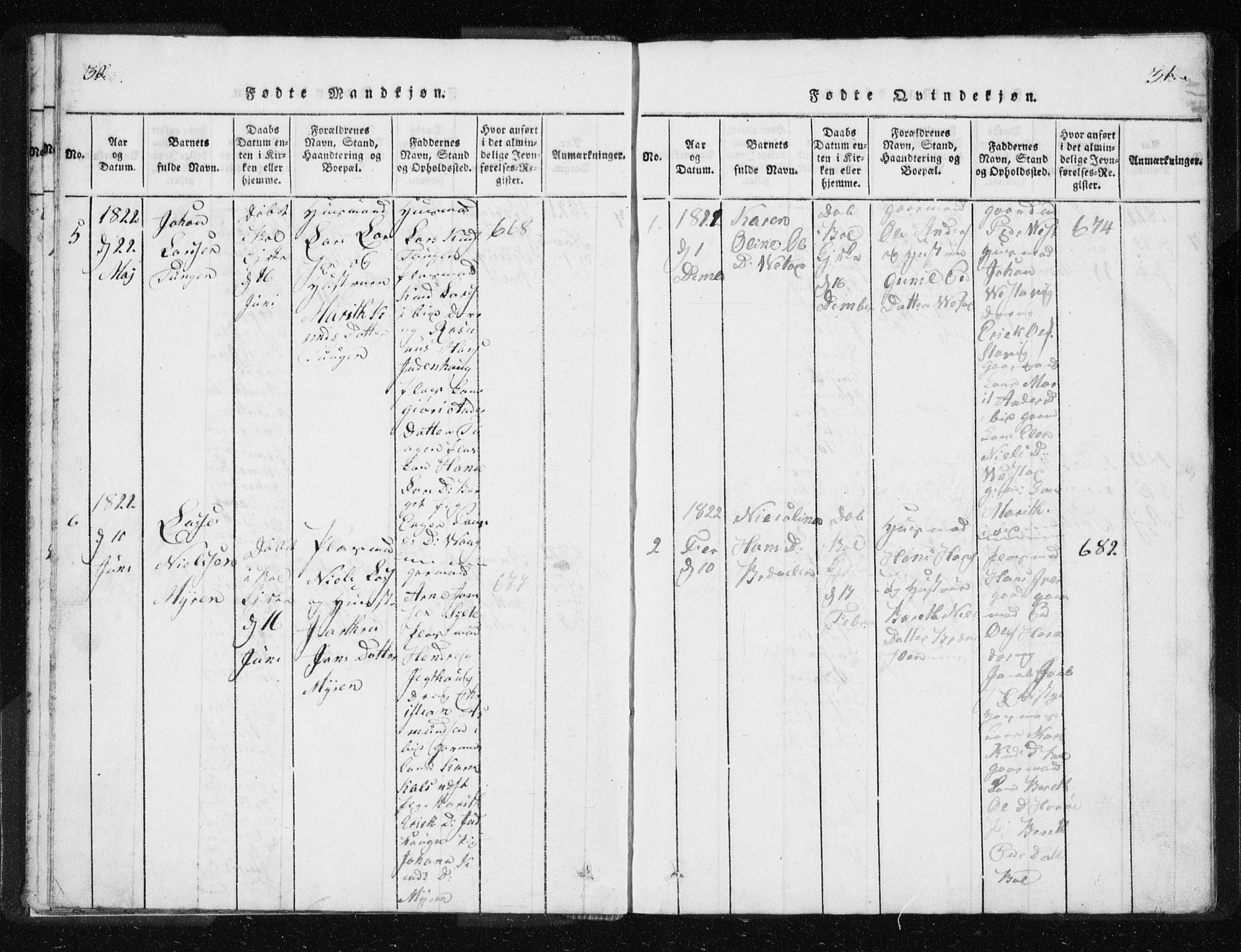 Ministerialprotokoller, klokkerbøker og fødselsregistre - Møre og Romsdal, AV/SAT-A-1454/566/L0772: Parish register (copy) no. 566C01, 1818-1845, p. 30-31