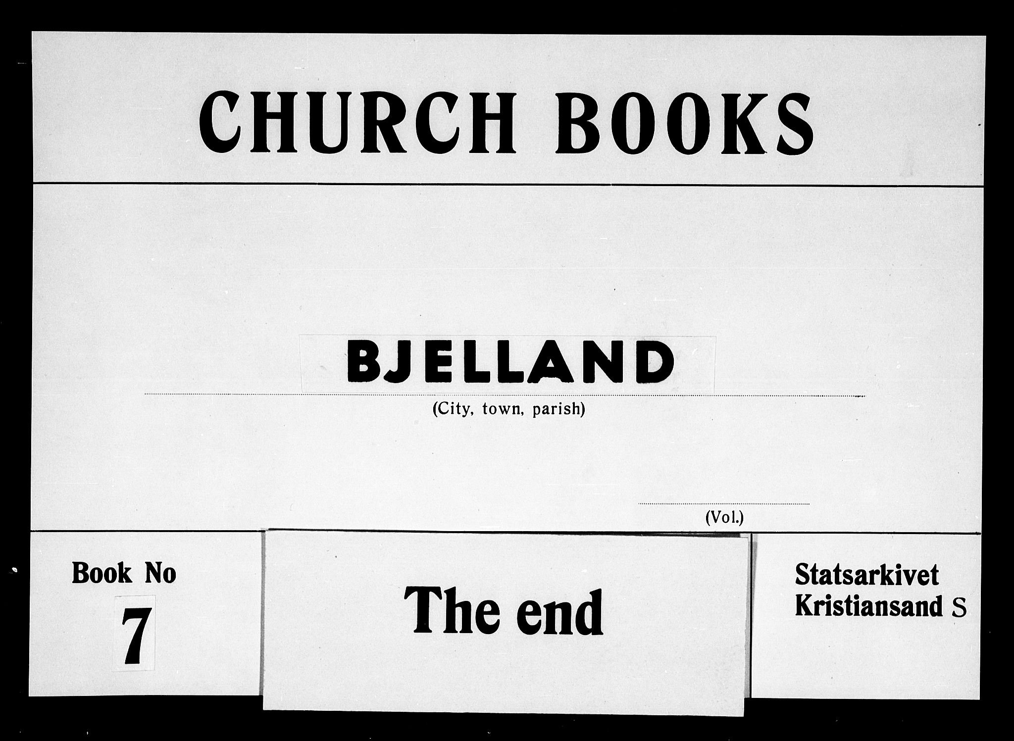 Bjelland sokneprestkontor, AV/SAK-1111-0005/F/Fb/Fbb/L0002: Parish register (copy) no. B 2, 1790-1826