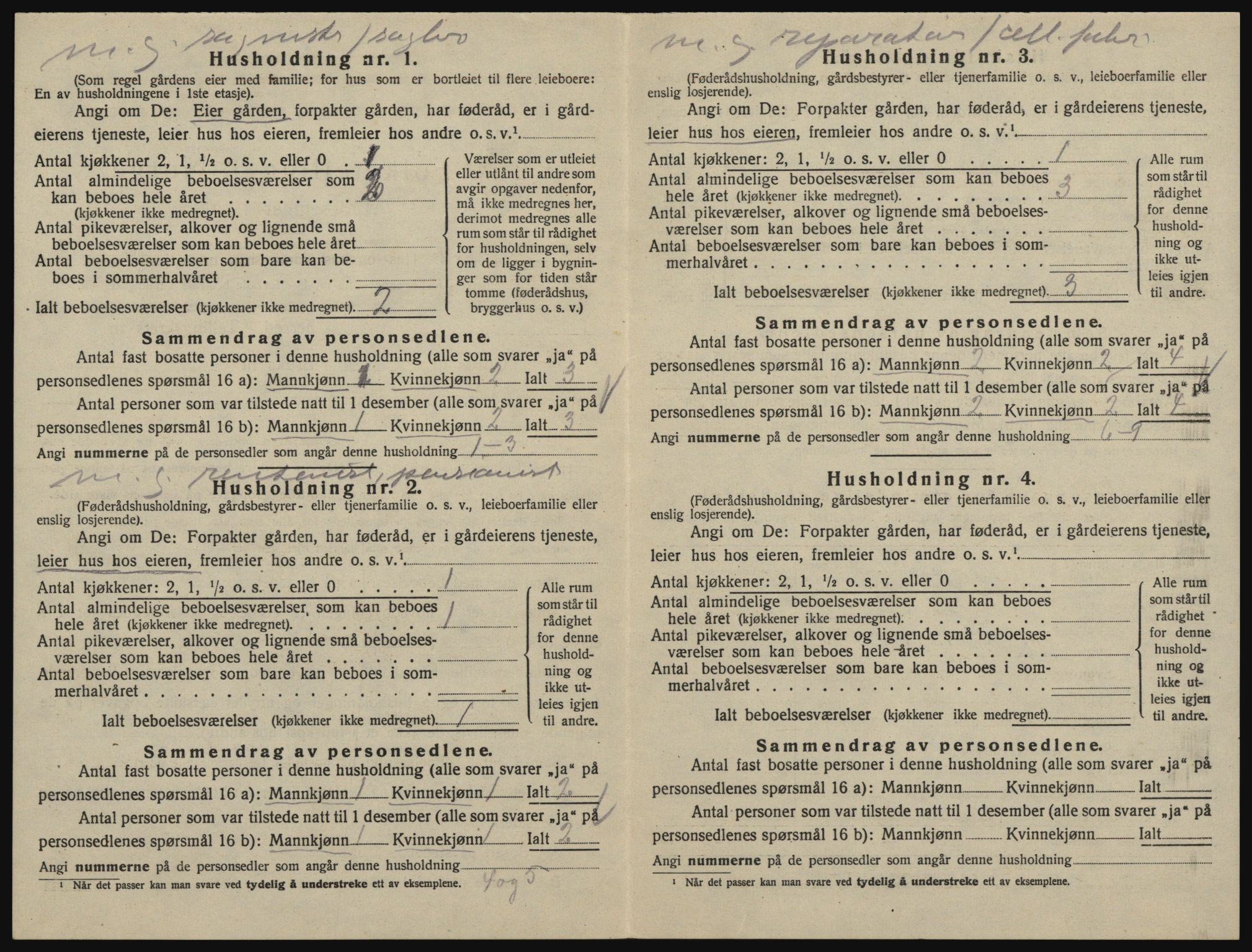 SAO, 1920 census for Glemmen, 1920, p. 1848