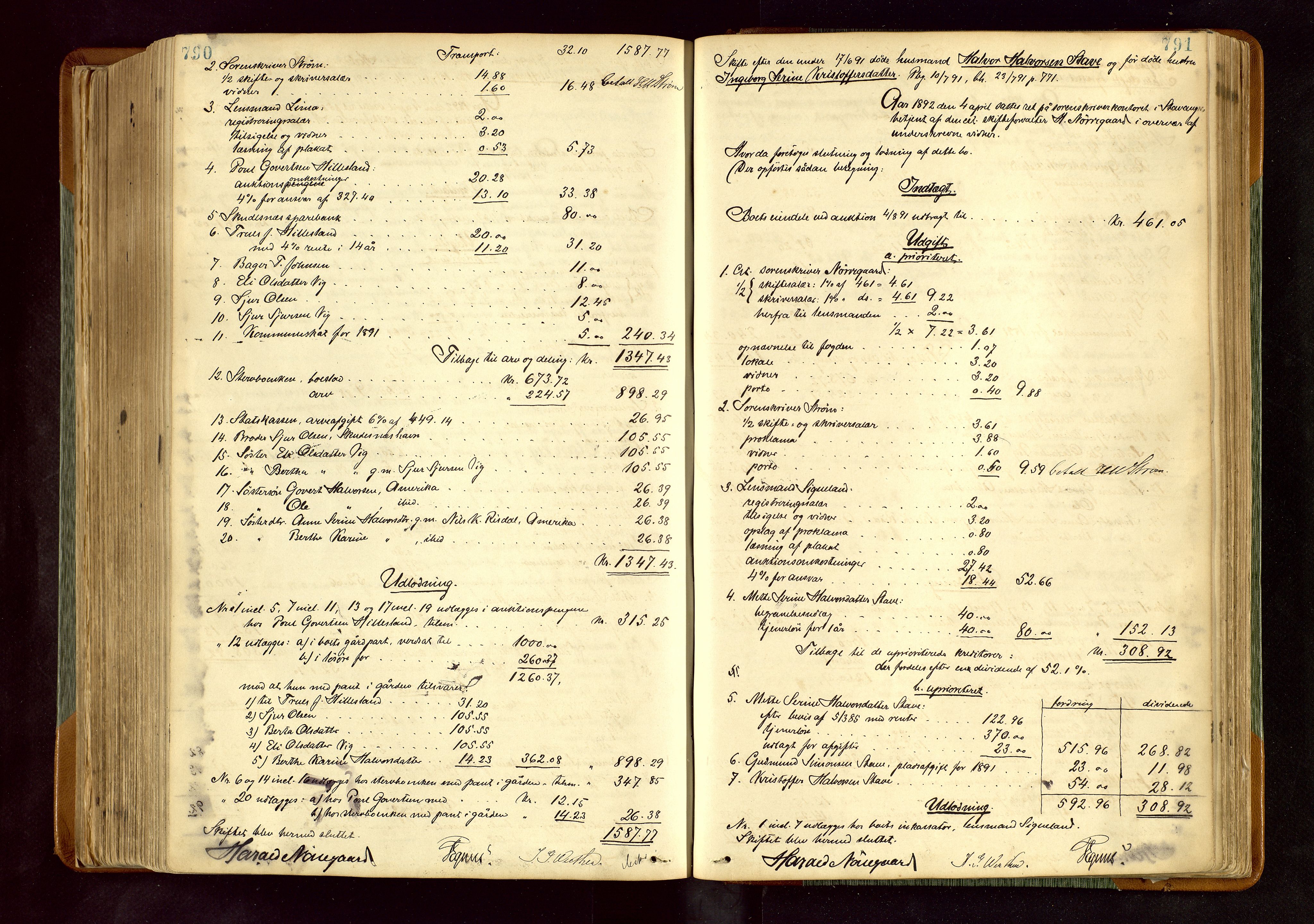 Karmsund sorenskriveri, AV/SAST-A-100311/01/IV/IVDB/L0011: SKIFTEPROTOKOLL SKUDENES, AVALDSNES, 1879-1894, p. 790-791