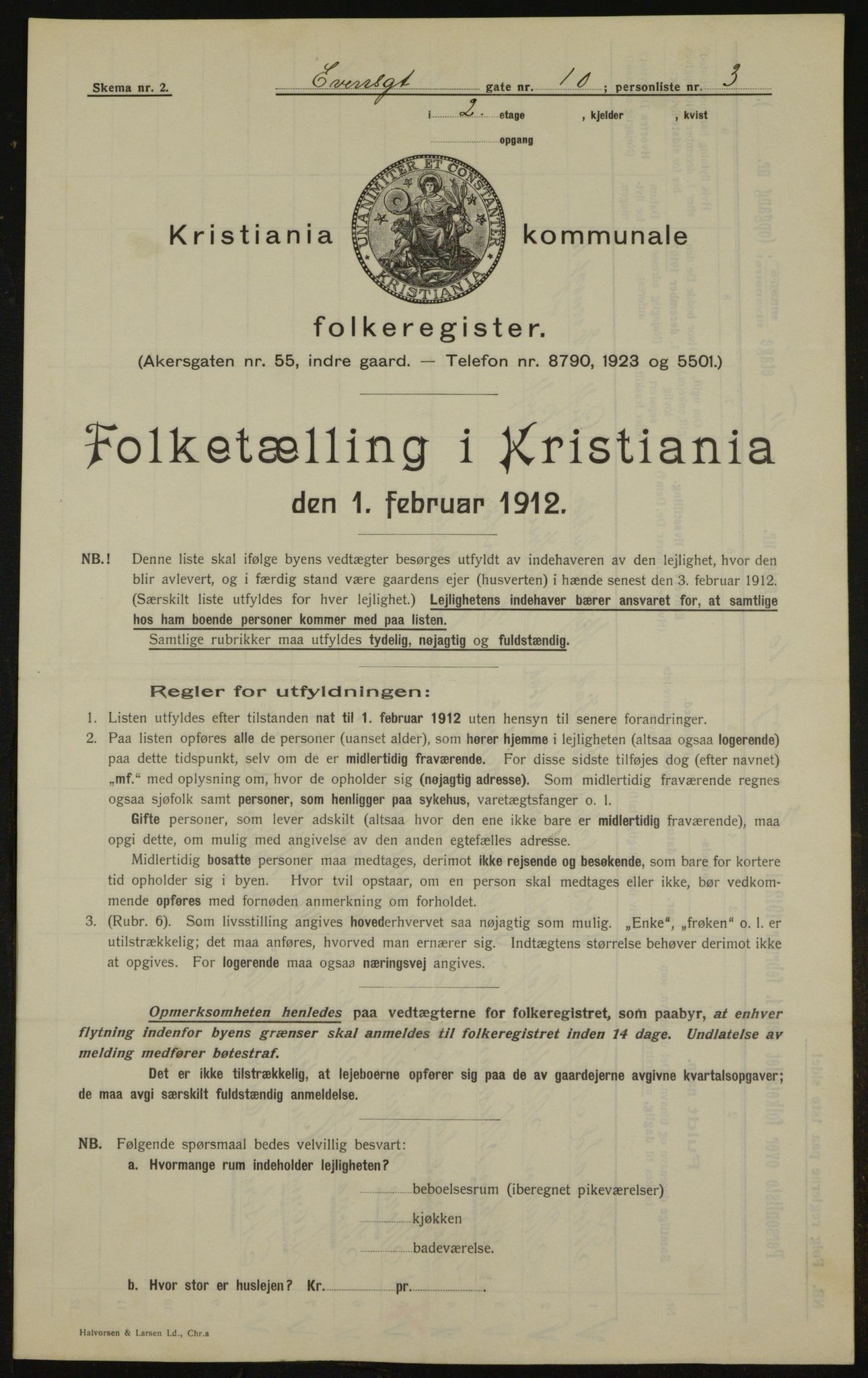 OBA, Municipal Census 1912 for Kristiania, 1912, p. 22876