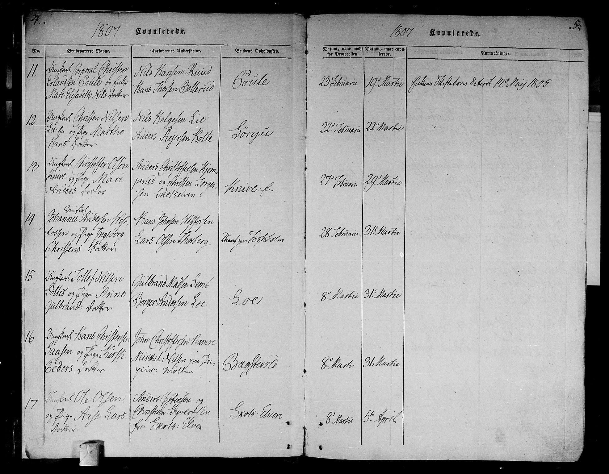 Eiker kirkebøker, SAKO/A-4/F/Fa/L0010: Parish register (official) no. I 10, 1806-1815, p. 4-5