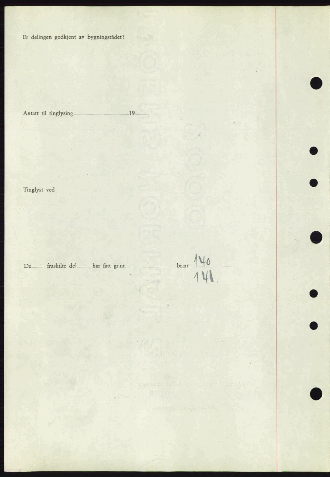 Tønsberg sorenskriveri, AV/SAKO-A-130/G/Ga/Gaa/L0013: Mortgage book no. A13, 1943-1943, Diary no: : 1882/1943