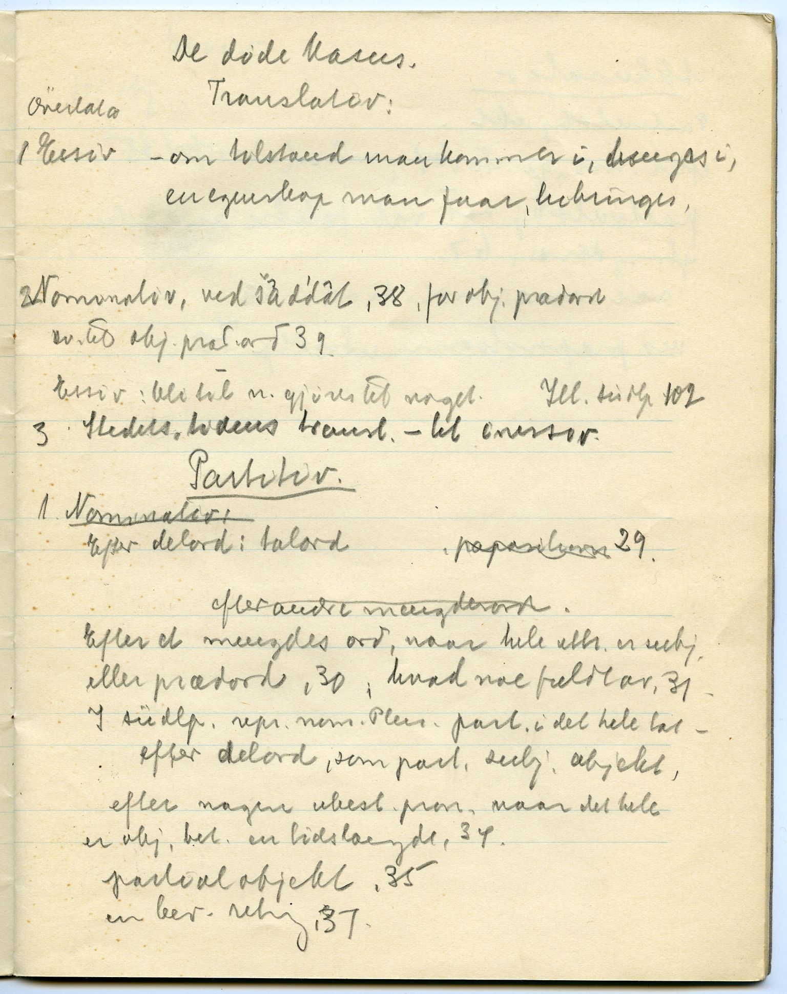 Johan Beronkas testamentariske gave, FMFB/A-1098/G/L0019: Notatbok om Pasvik–lappisk (4 stykker), 1928-1929, p. 73