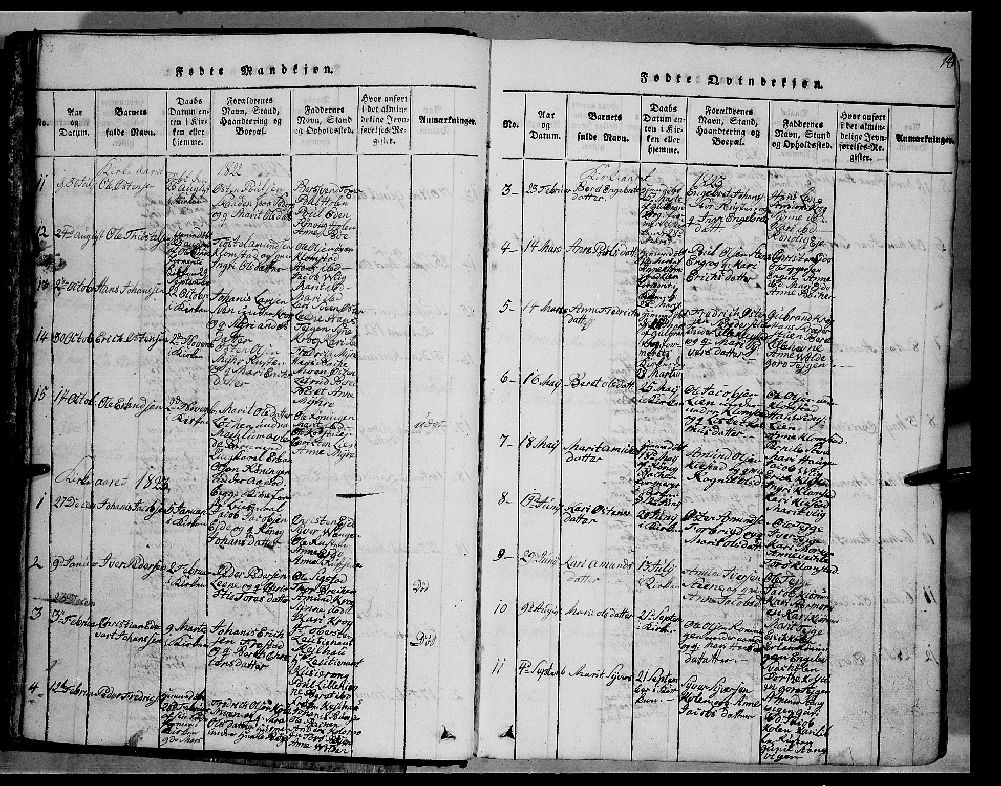 Fron prestekontor, SAH/PREST-078/H/Ha/Hab/L0002: Parish register (copy) no. 2, 1816-1850, p. 18