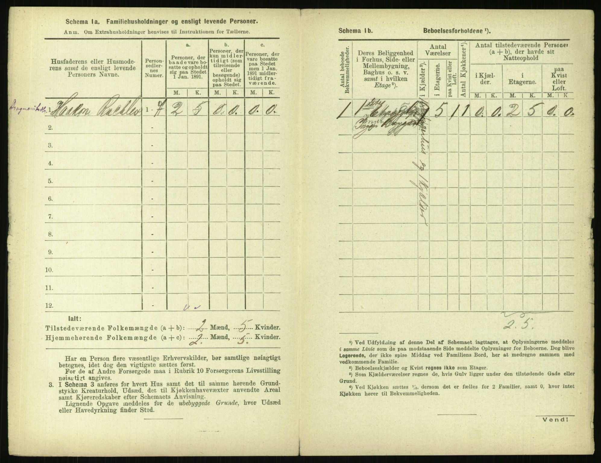 RA, 1891 census for 0301 Kristiania, 1891, p. 77012