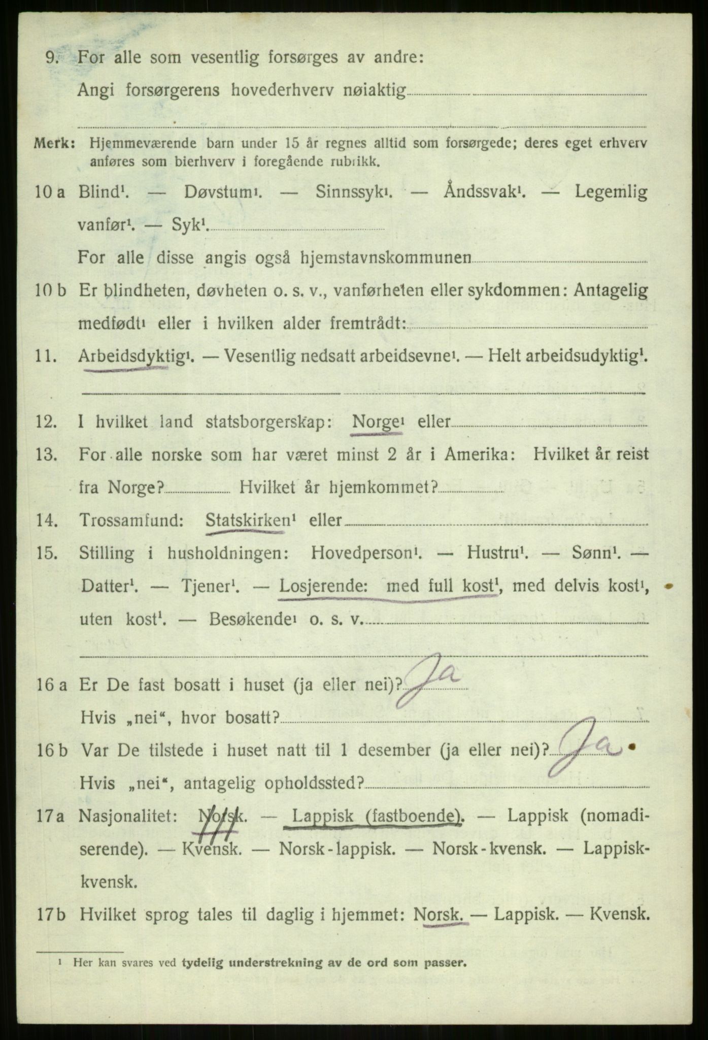 SATØ, 1920 census for Dyrøy, 1920, p. 2692