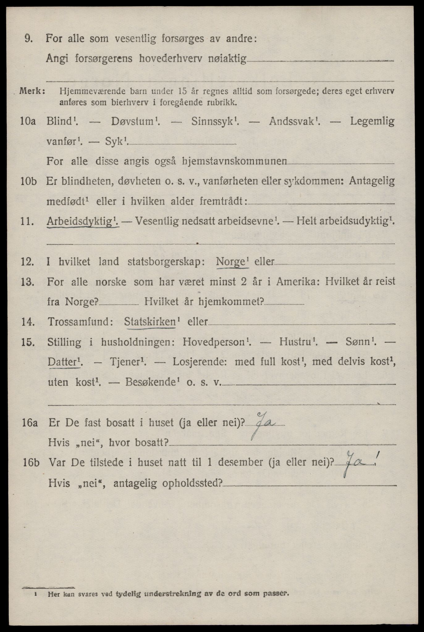 SAST, 1920 census for Høyland, 1920, p. 11461