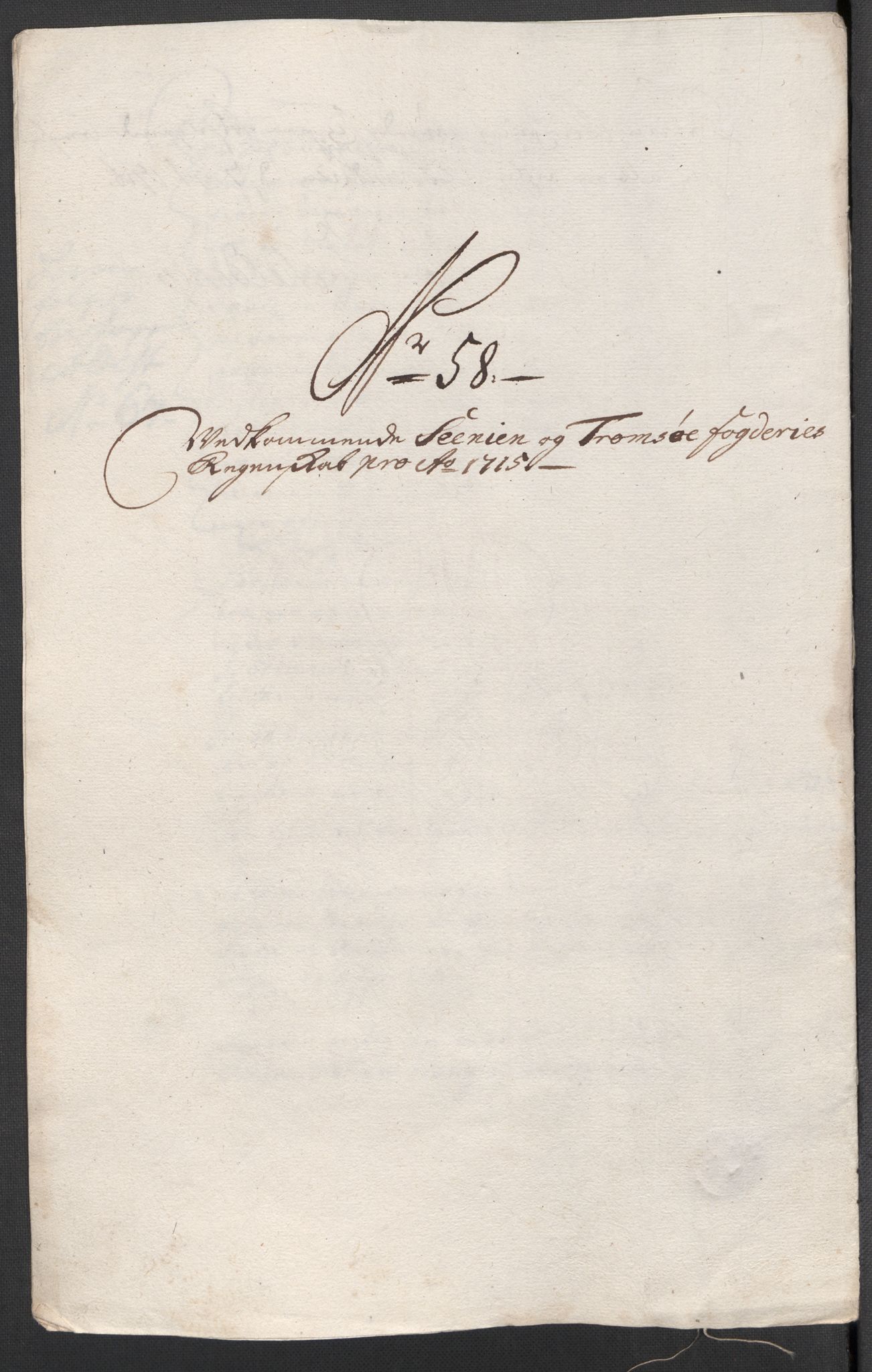 Rentekammeret inntil 1814, Reviderte regnskaper, Fogderegnskap, AV/RA-EA-4092/R68/L4761: Fogderegnskap Senja og Troms, 1715, p. 273