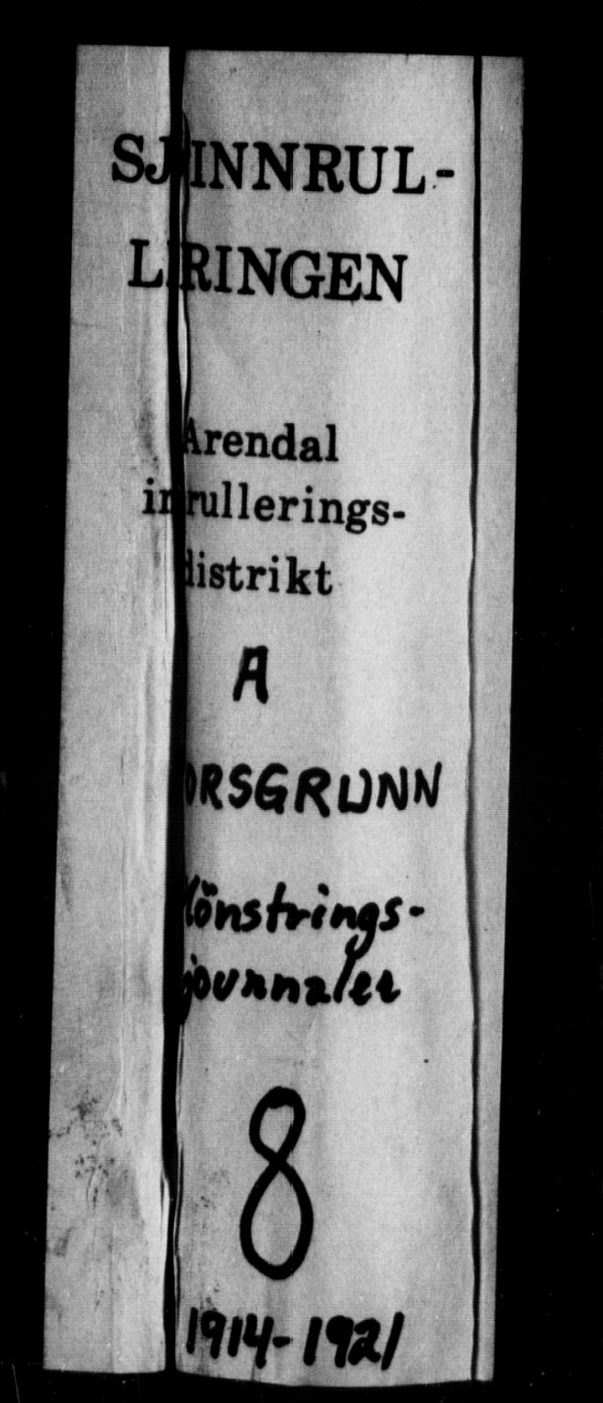 Porsgrunn innrulleringskontor, AV/SAKO-A-829/H/Ha/L0009: Mønstringsjournal, 1906-1923, p. 1