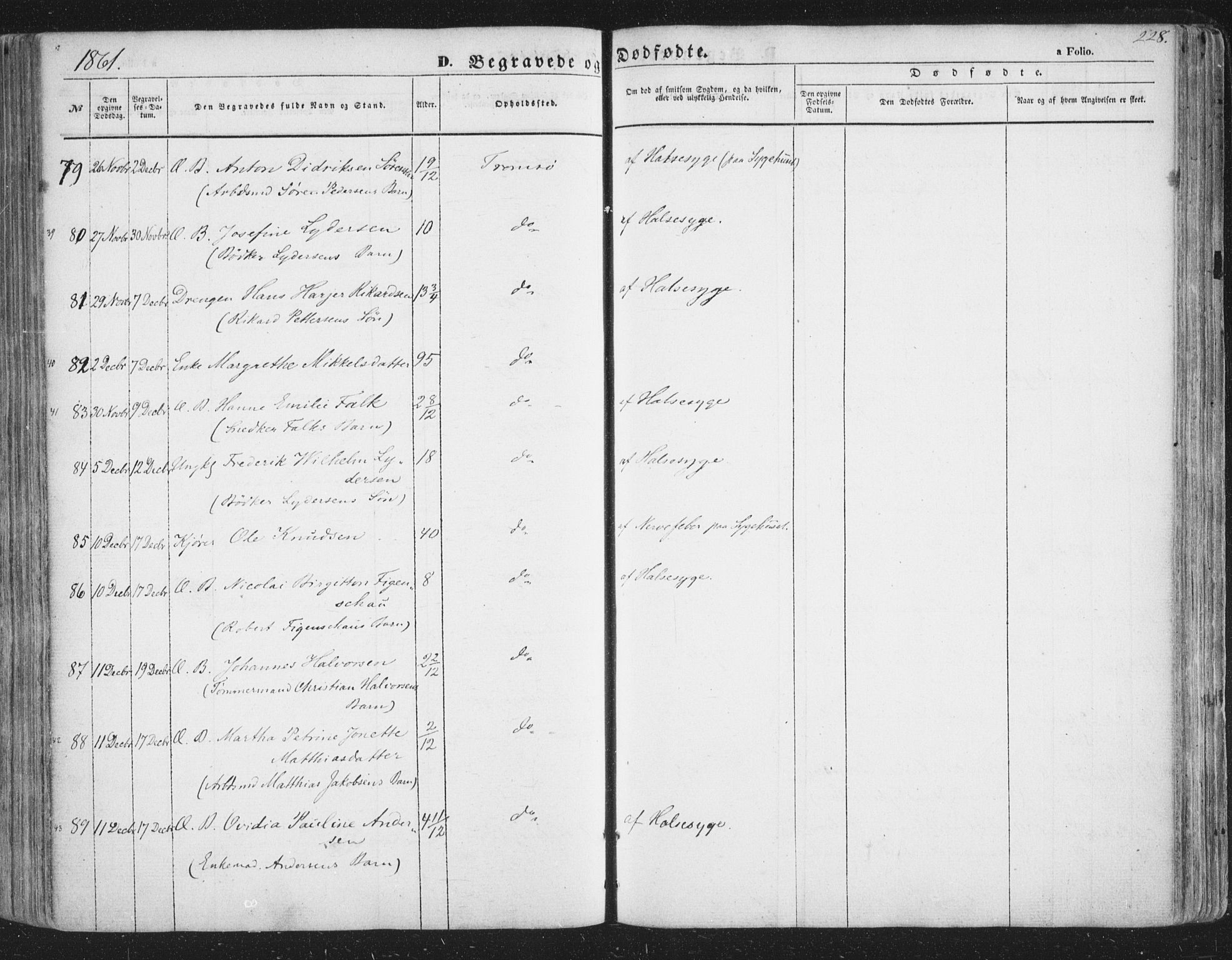 Tromsø sokneprestkontor/stiftsprosti/domprosti, AV/SATØ-S-1343/G/Ga/L0011kirke: Parish register (official) no. 11, 1856-1865, p. 228