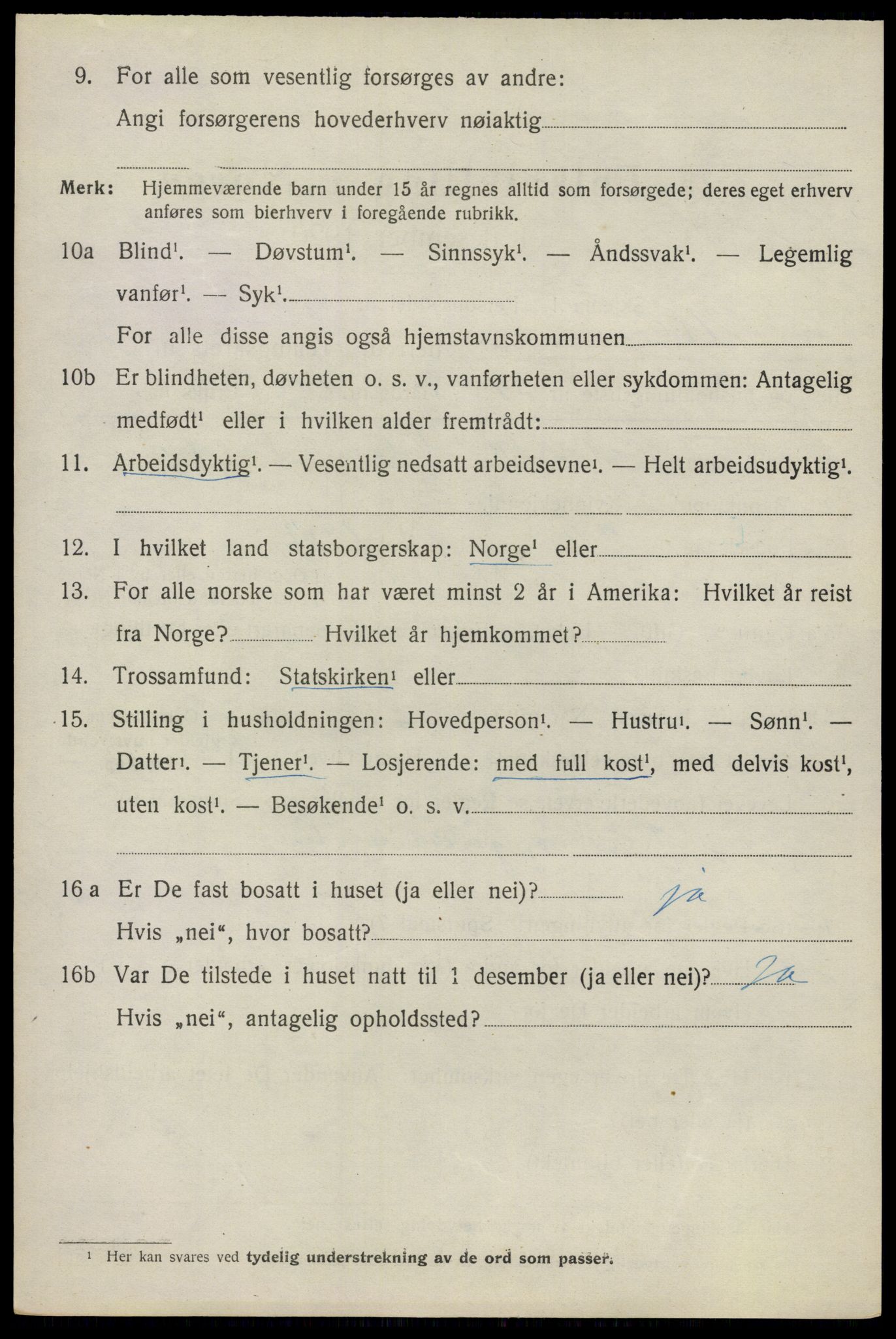 SAO, 1920 census for Ullensaker, 1920, p. 13402