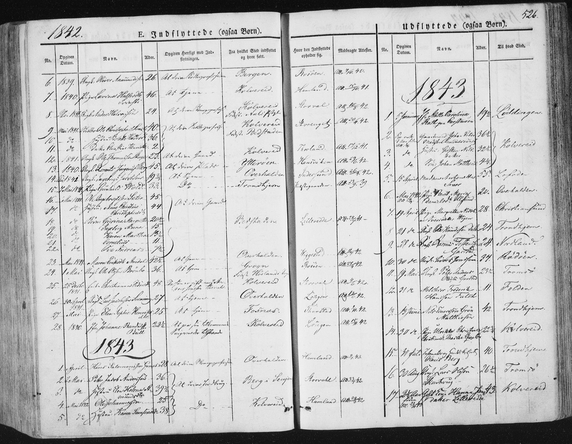 Ministerialprotokoller, klokkerbøker og fødselsregistre - Nord-Trøndelag, AV/SAT-A-1458/784/L0669: Parish register (official) no. 784A04, 1829-1859, p. 526