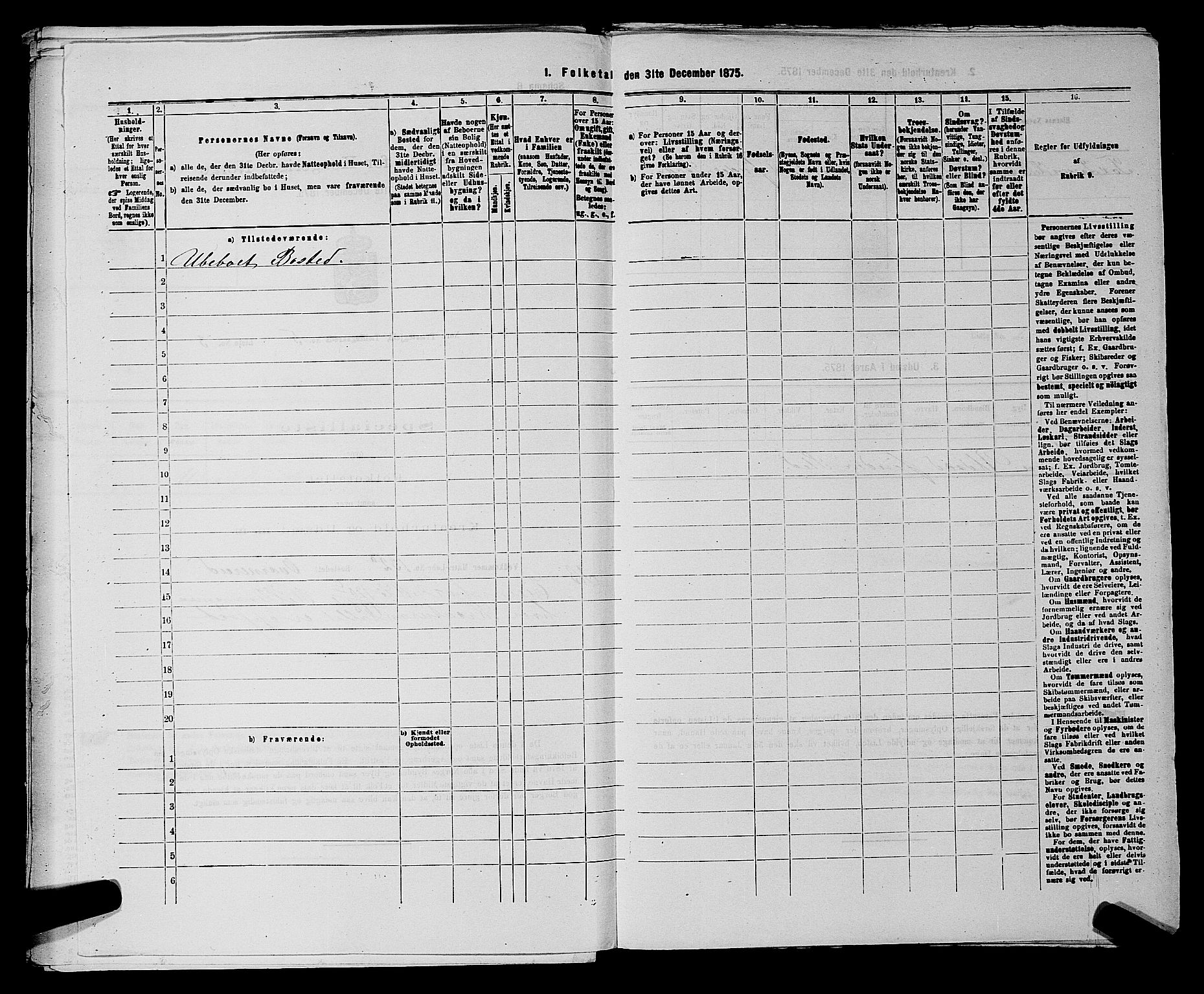 SAKO, 1875 census for 0633P Nore, 1875, p. 662