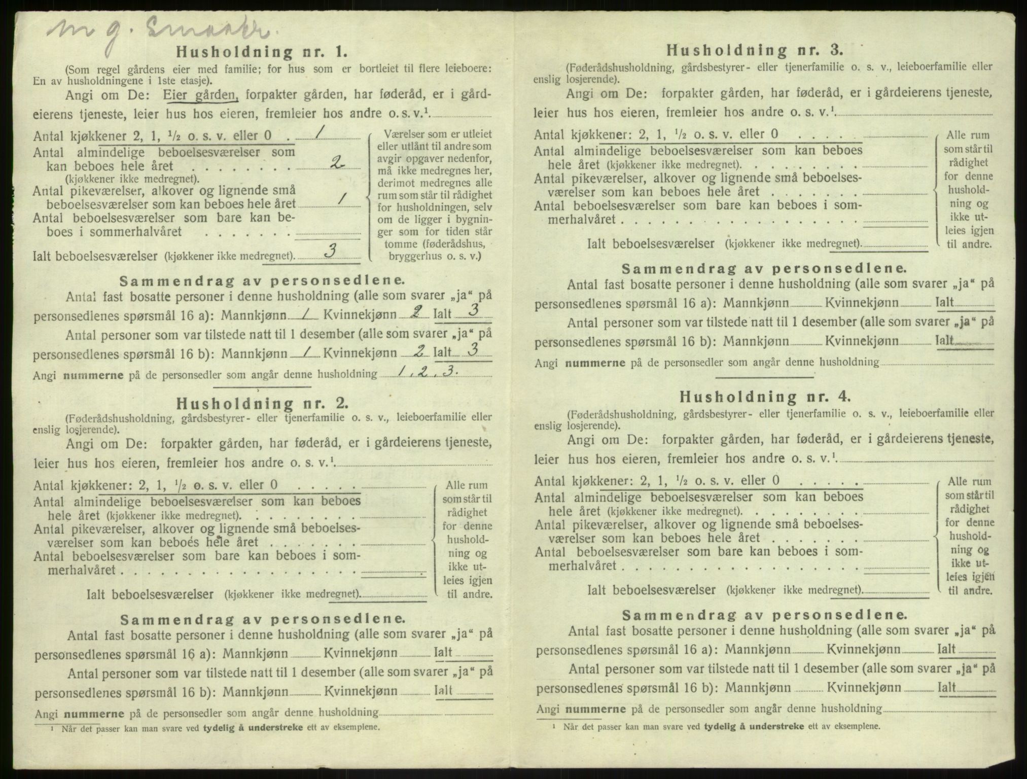 SAB, 1920 census for Luster, 1920, p. 908