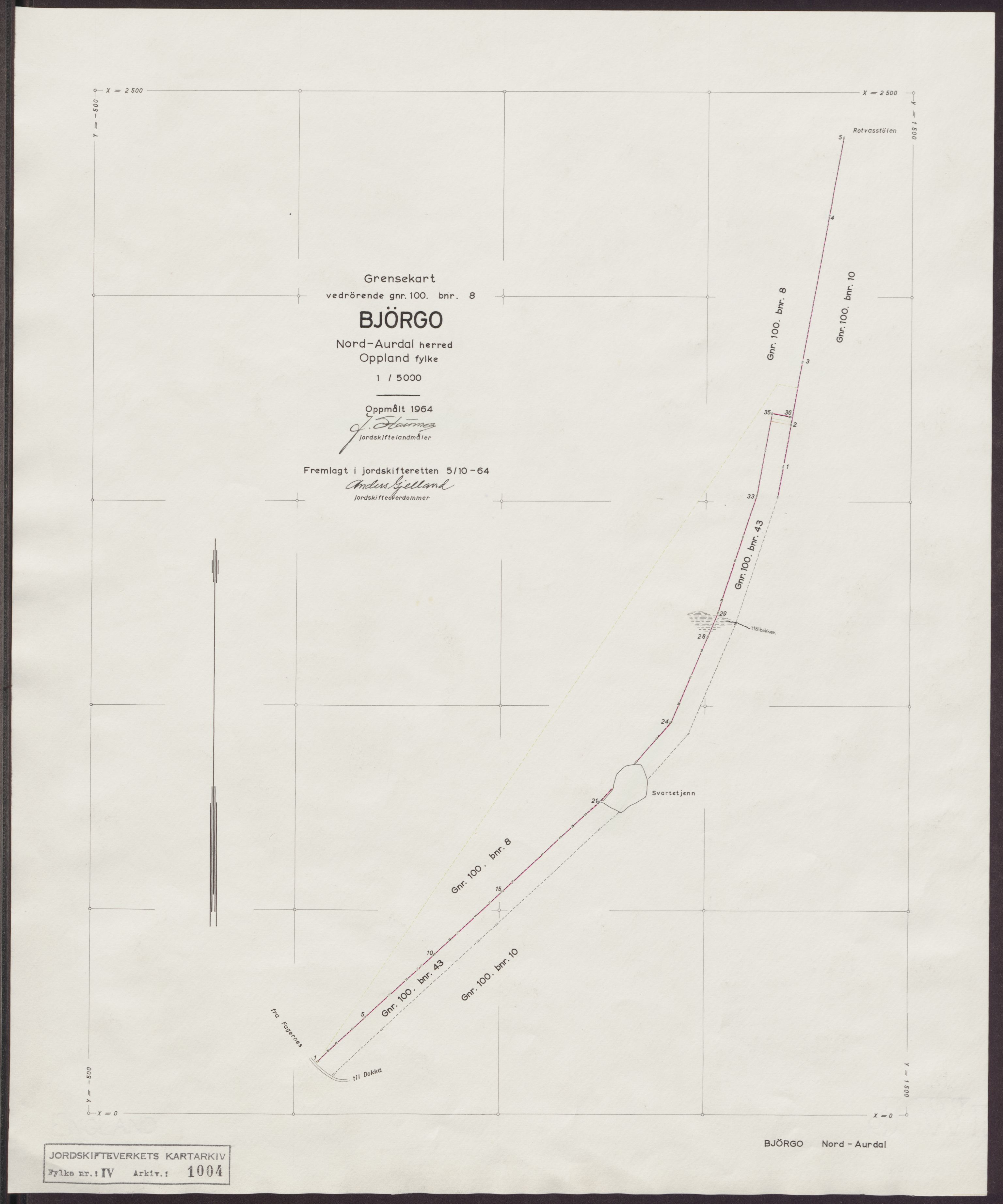 Jordskifteverkets kartarkiv, AV/RA-S-3929/T, 1859-1988, p. 1254
