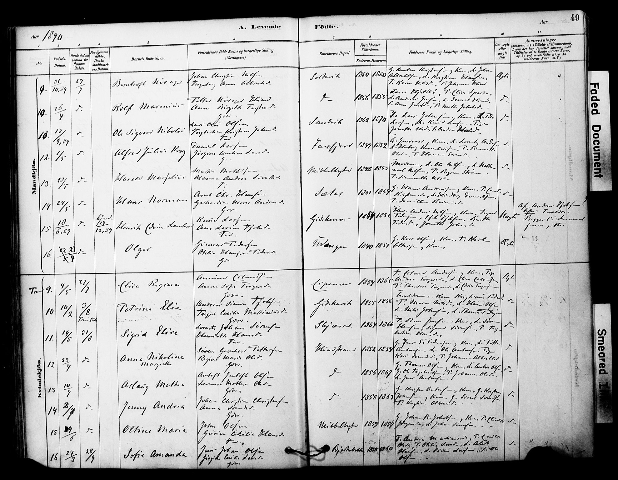 Tranøy sokneprestkontor, SATØ/S-1313/I/Ia/Iaa/L0011kirke: Parish register (official) no. 11, 1878-1904, p. 49