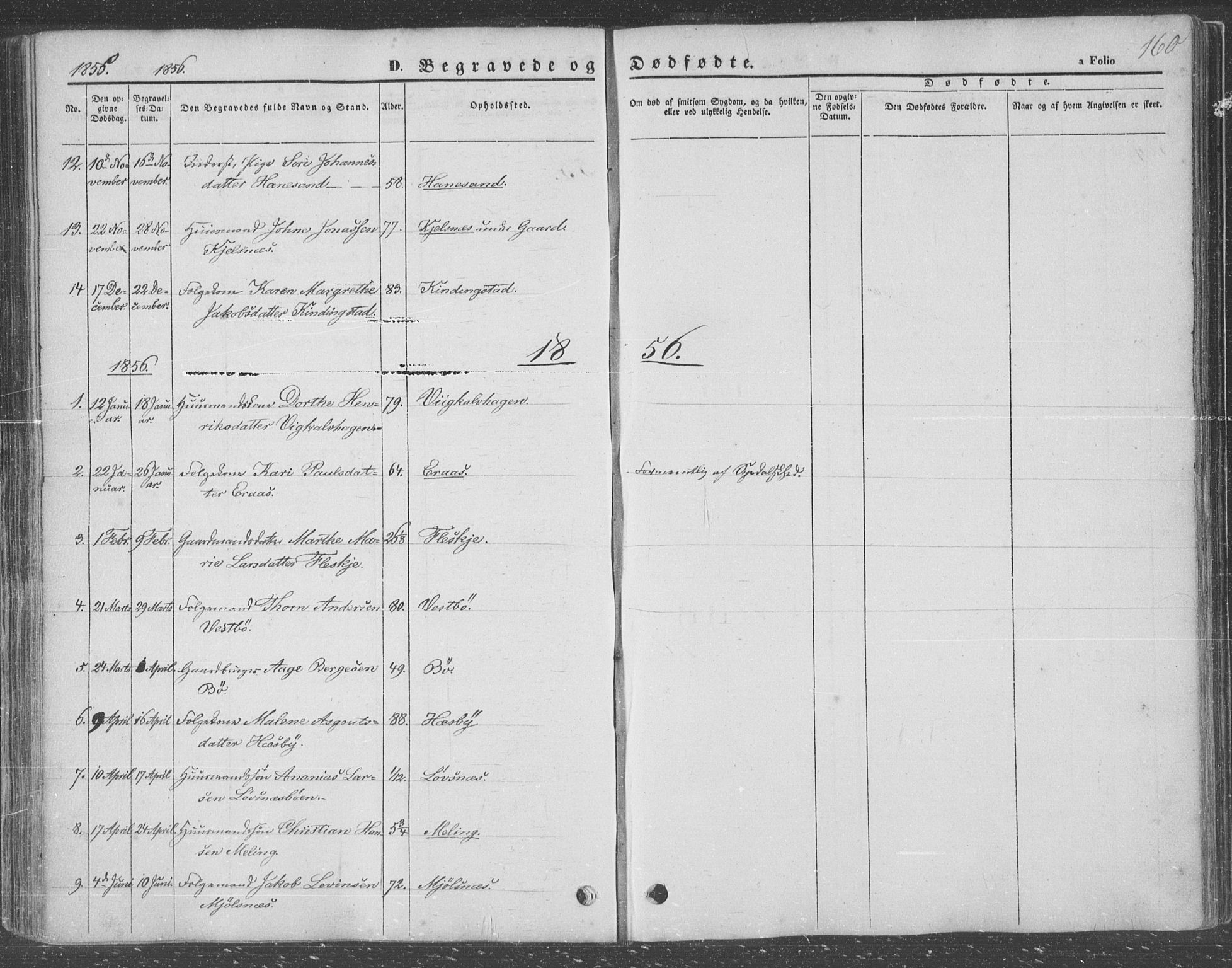 Finnøy sokneprestkontor, SAST/A-101825/H/Ha/Haa/L0007: Parish register (official) no. A 7, 1847-1862, p. 160