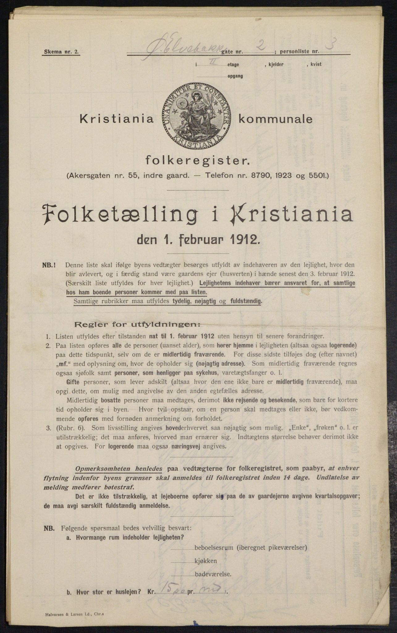 OBA, Municipal Census 1912 for Kristiania, 1912, p. 129387
