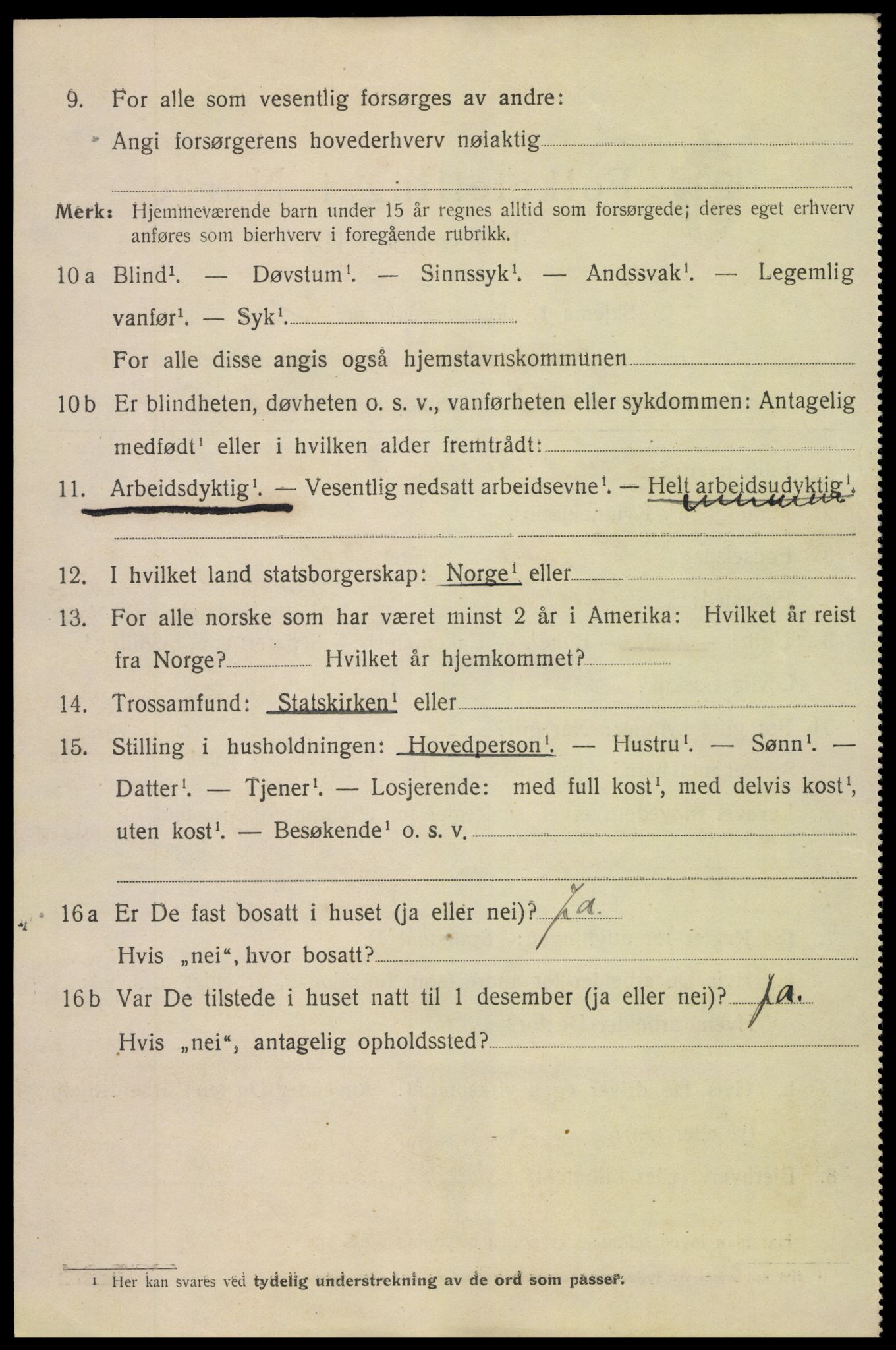 SAK, 1920 census for Grimstad, 1920, p. 6348