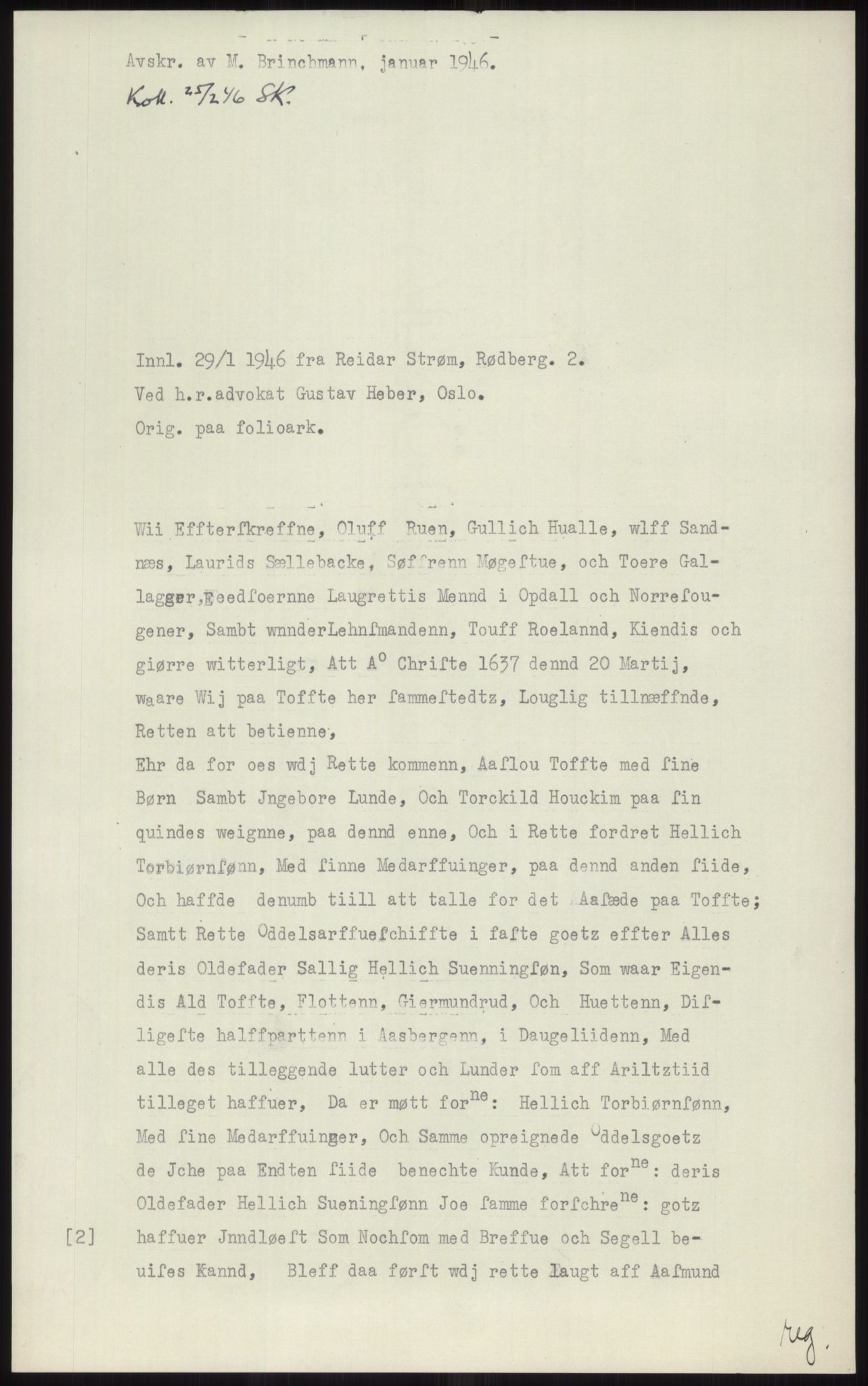 Samlinger til kildeutgivelse, Diplomavskriftsamlingen, RA/EA-4053/H/Ha, p. 869