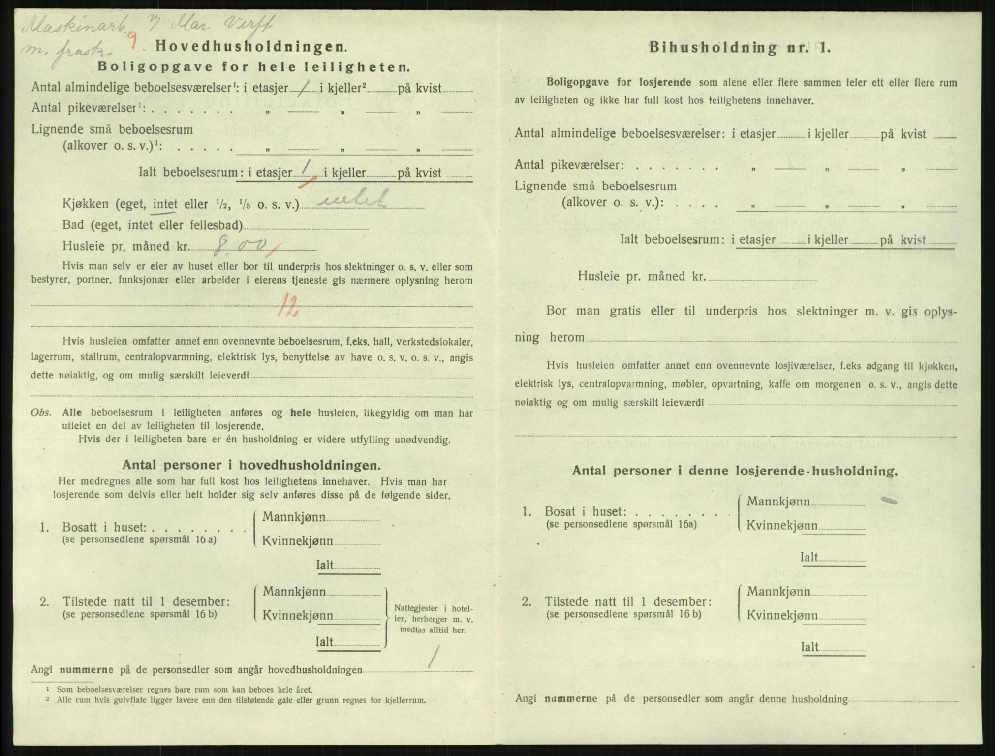 SAKO, 1920 census for Horten, 1920, p. 4960