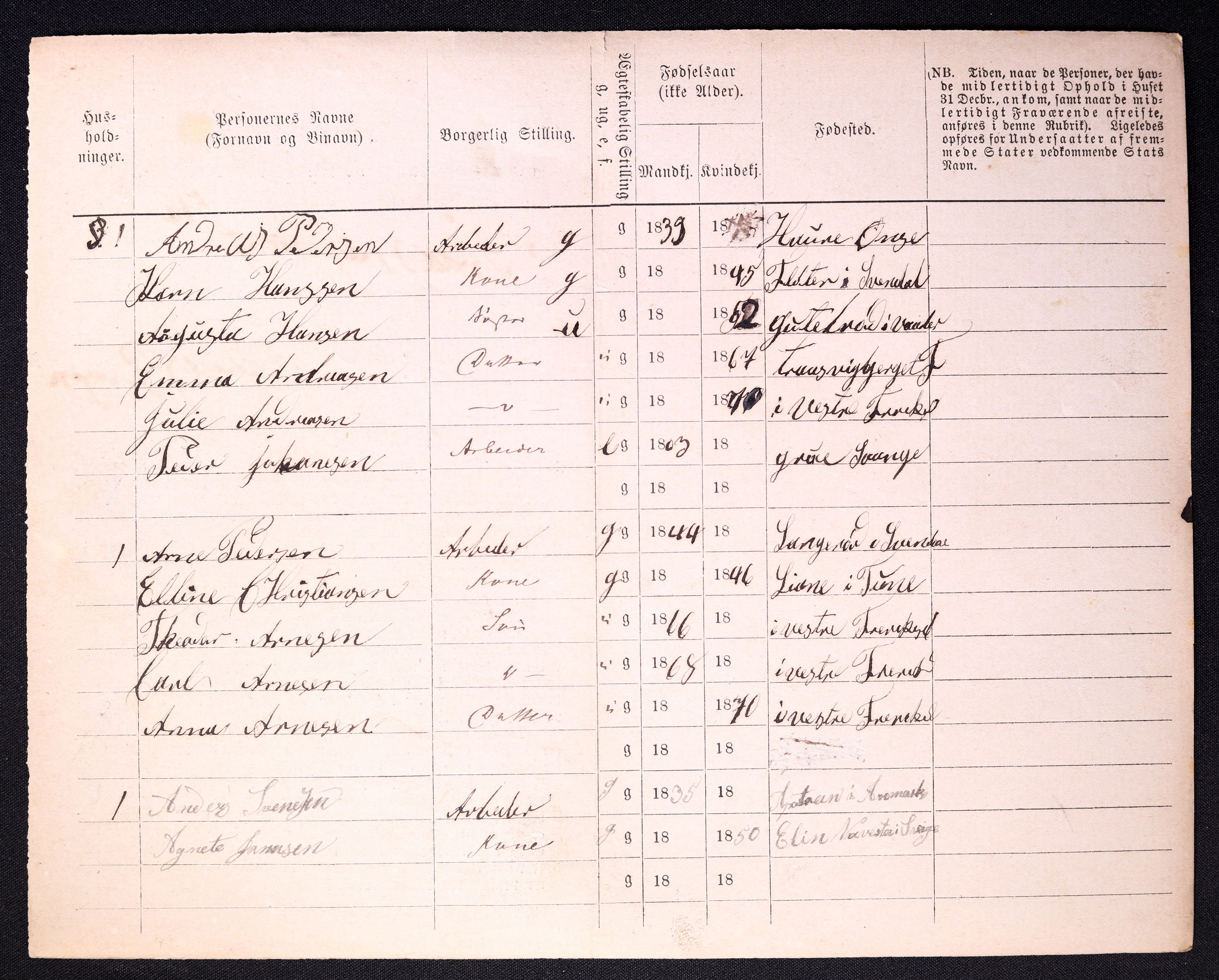 RA, 1870 census for 0103 Fredrikstad, 1870, p. 1624