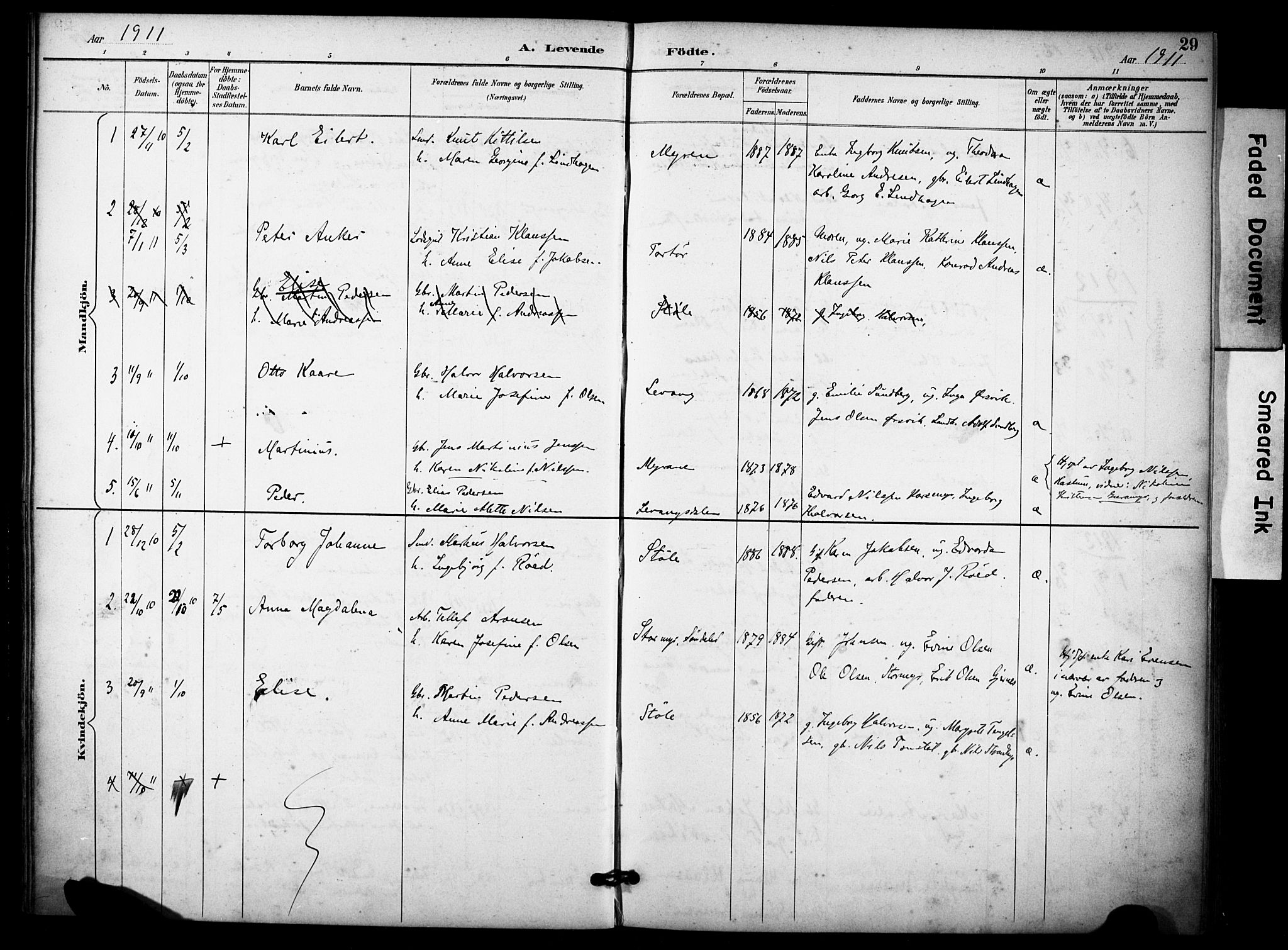 Skåtøy kirkebøker, SAKO/A-304/F/Fb/L0001: Parish register (official) no. II 1, 1892-1916, p. 29