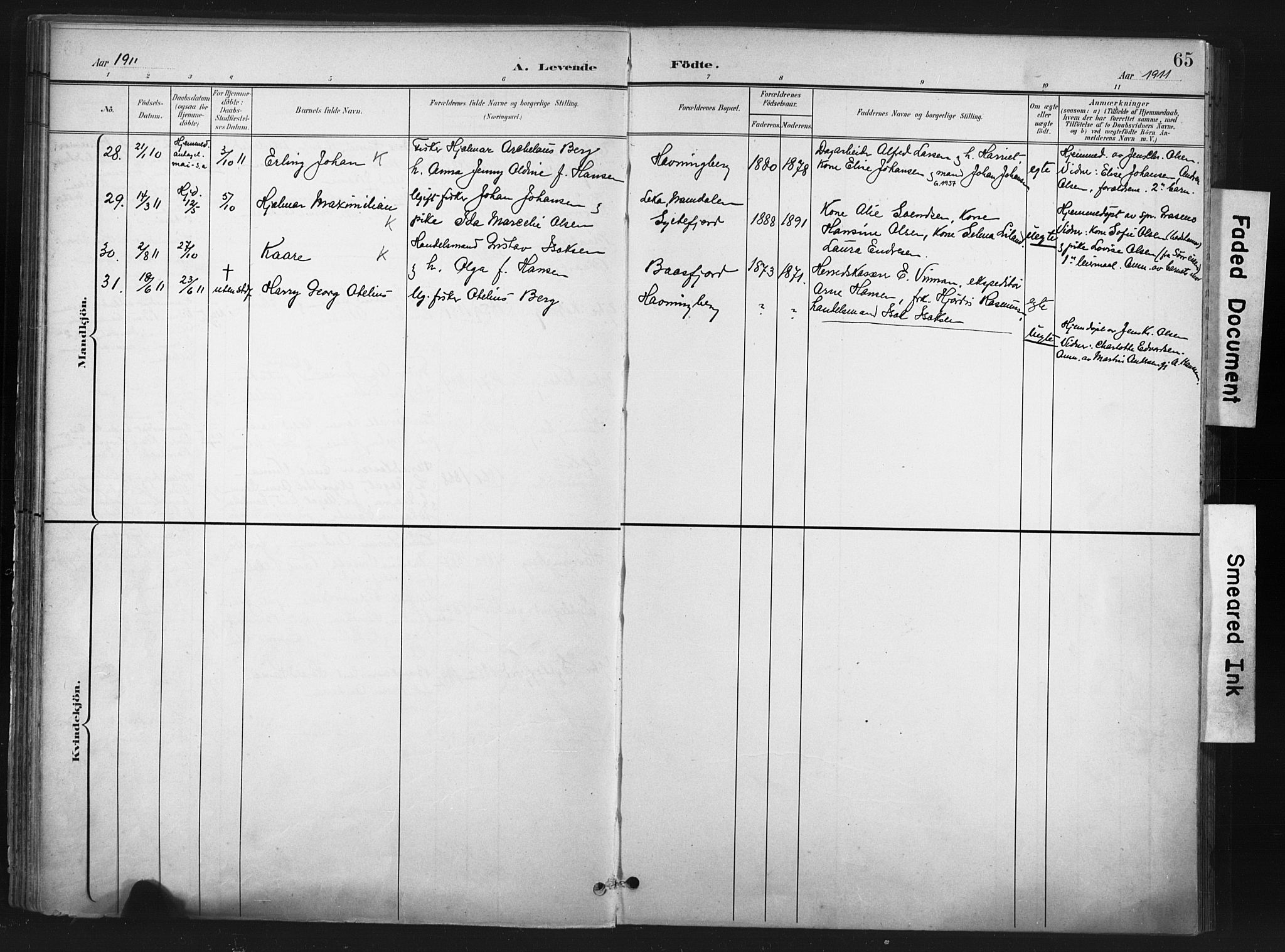 Vardø sokneprestkontor, SATØ/S-1332/H/Ha/L0011kirke: Parish register (official) no. 11, 1897-1911, p. 65