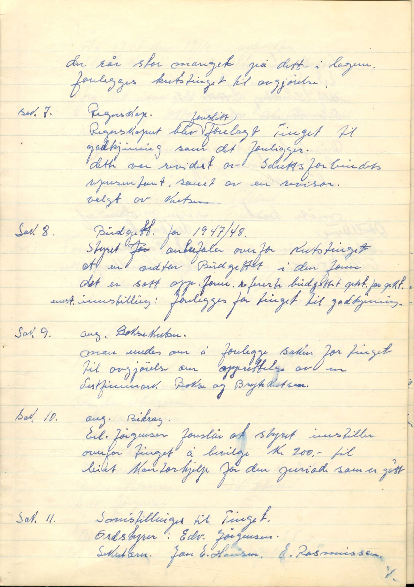 Vest-Finnmark Idrettskrets, FMFB/A-1042/A/Aa/L0001: Møteprotokoll for styre, kretsting og arbeidsutvalg, 1946-1951, p. 32