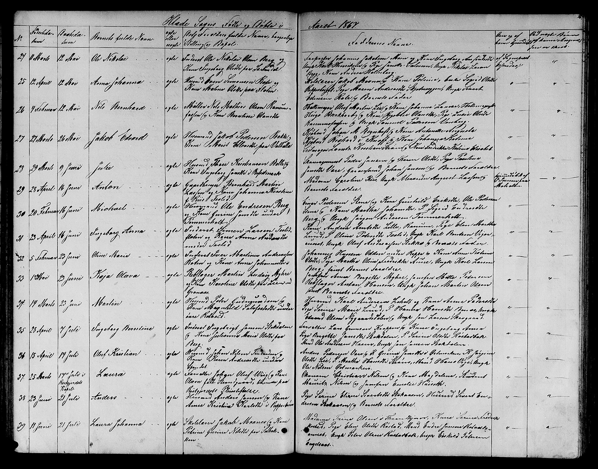 Ministerialprotokoller, klokkerbøker og fødselsregistre - Sør-Trøndelag, SAT/A-1456/606/L0311: Parish register (copy) no. 606C07, 1860-1877, p. 56