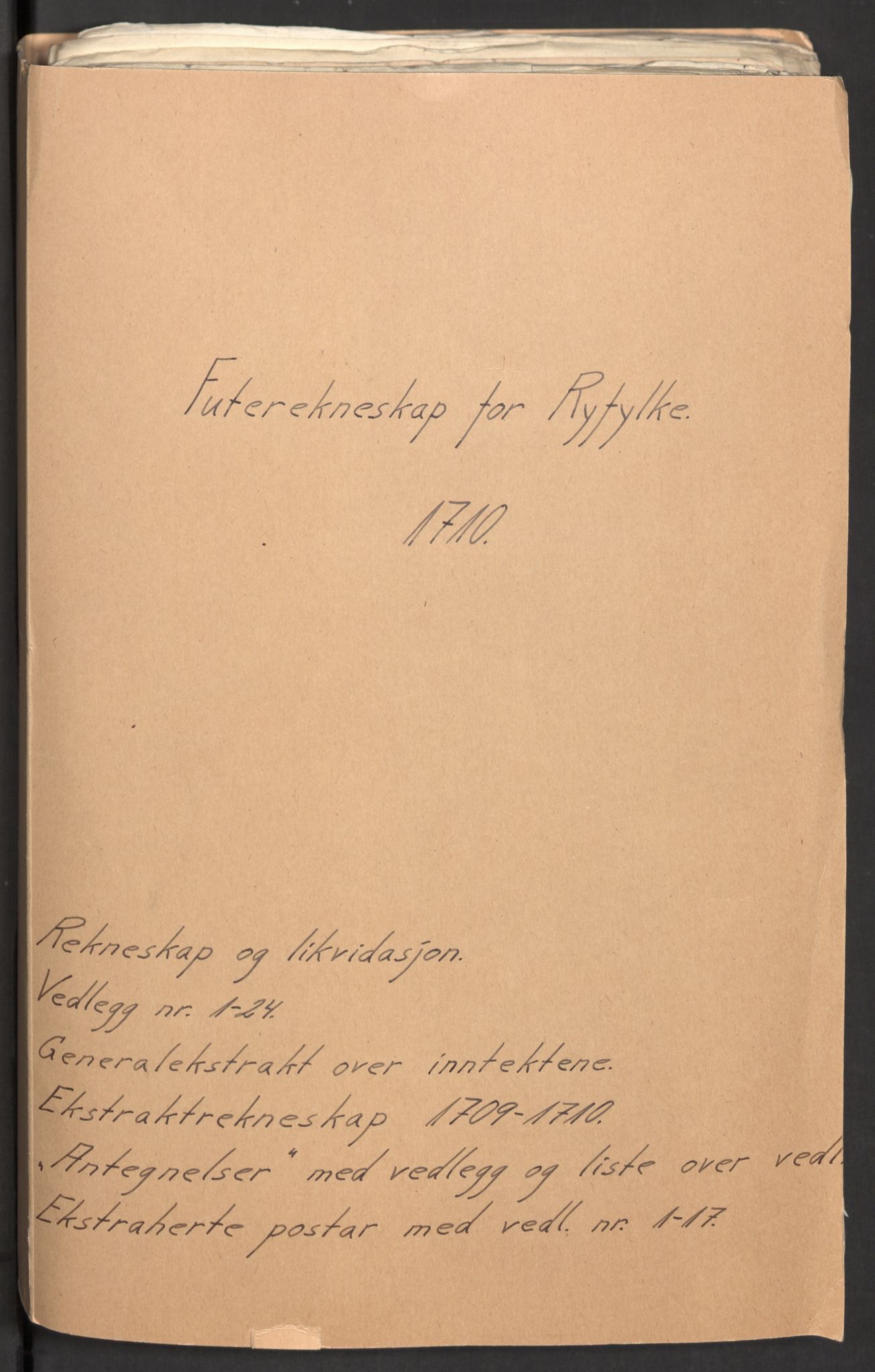 Rentekammeret inntil 1814, Reviderte regnskaper, Fogderegnskap, AV/RA-EA-4092/R47/L2862: Fogderegnskap Ryfylke, 1710, p. 2