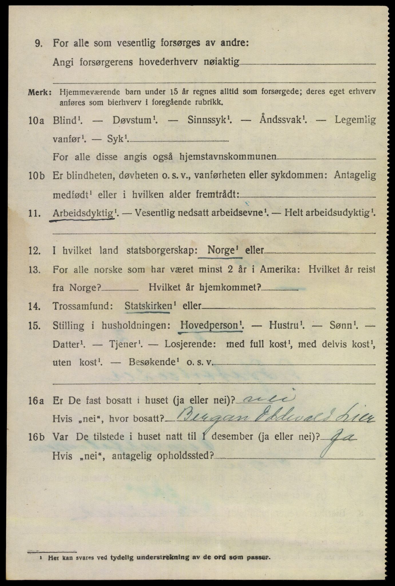 SAKO, 1920 census for Lier, 1920, p. 26113