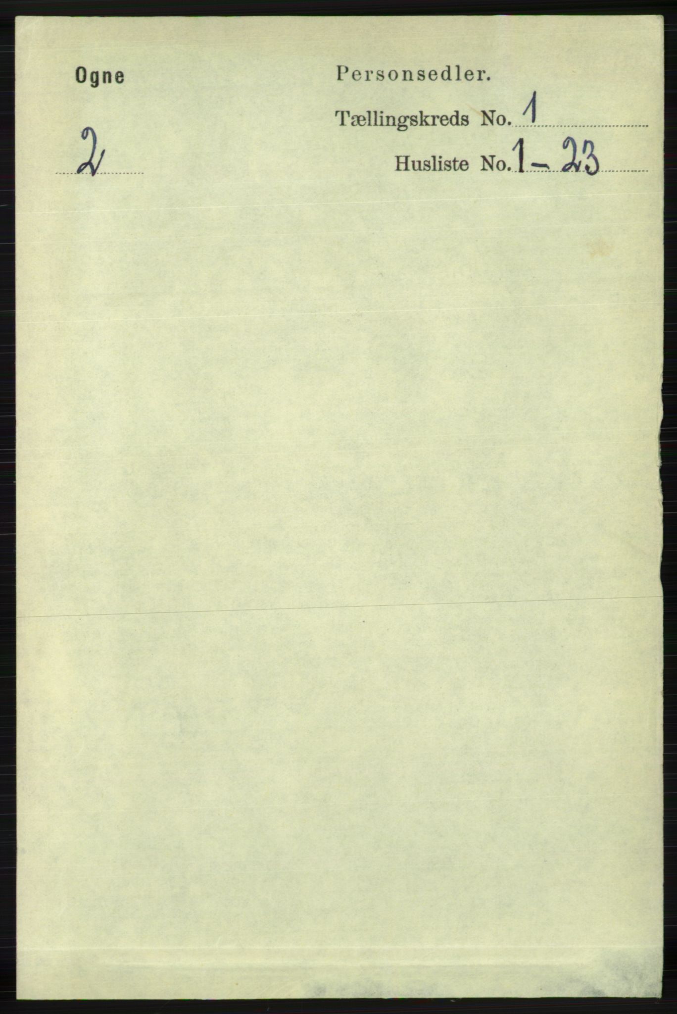 RA, 1891 census for 1117 Ogna, 1891, p. 107