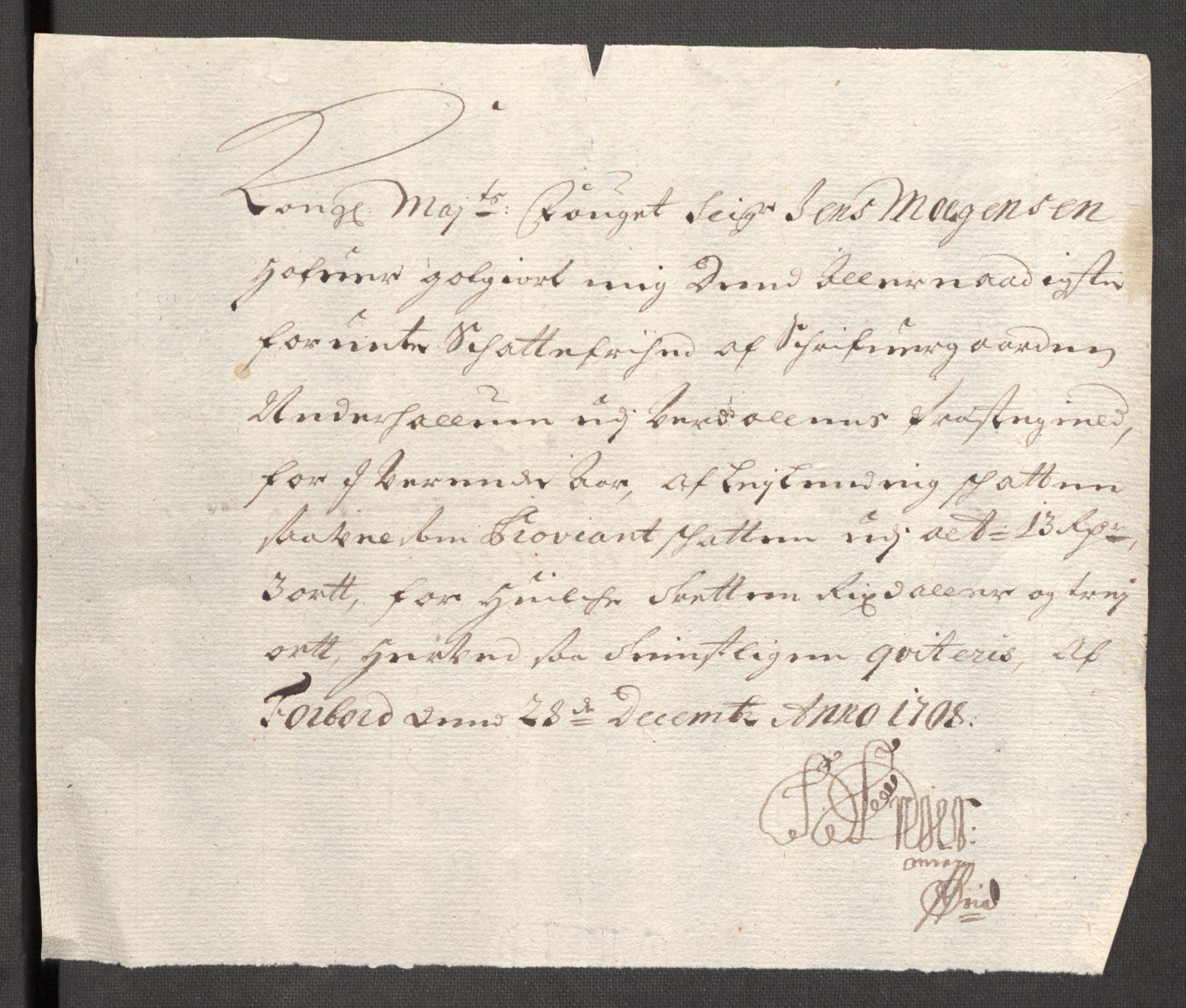 Rentekammeret inntil 1814, Reviderte regnskaper, Fogderegnskap, RA/EA-4092/R62/L4198: Fogderegnskap Stjørdal og Verdal, 1708, p. 245