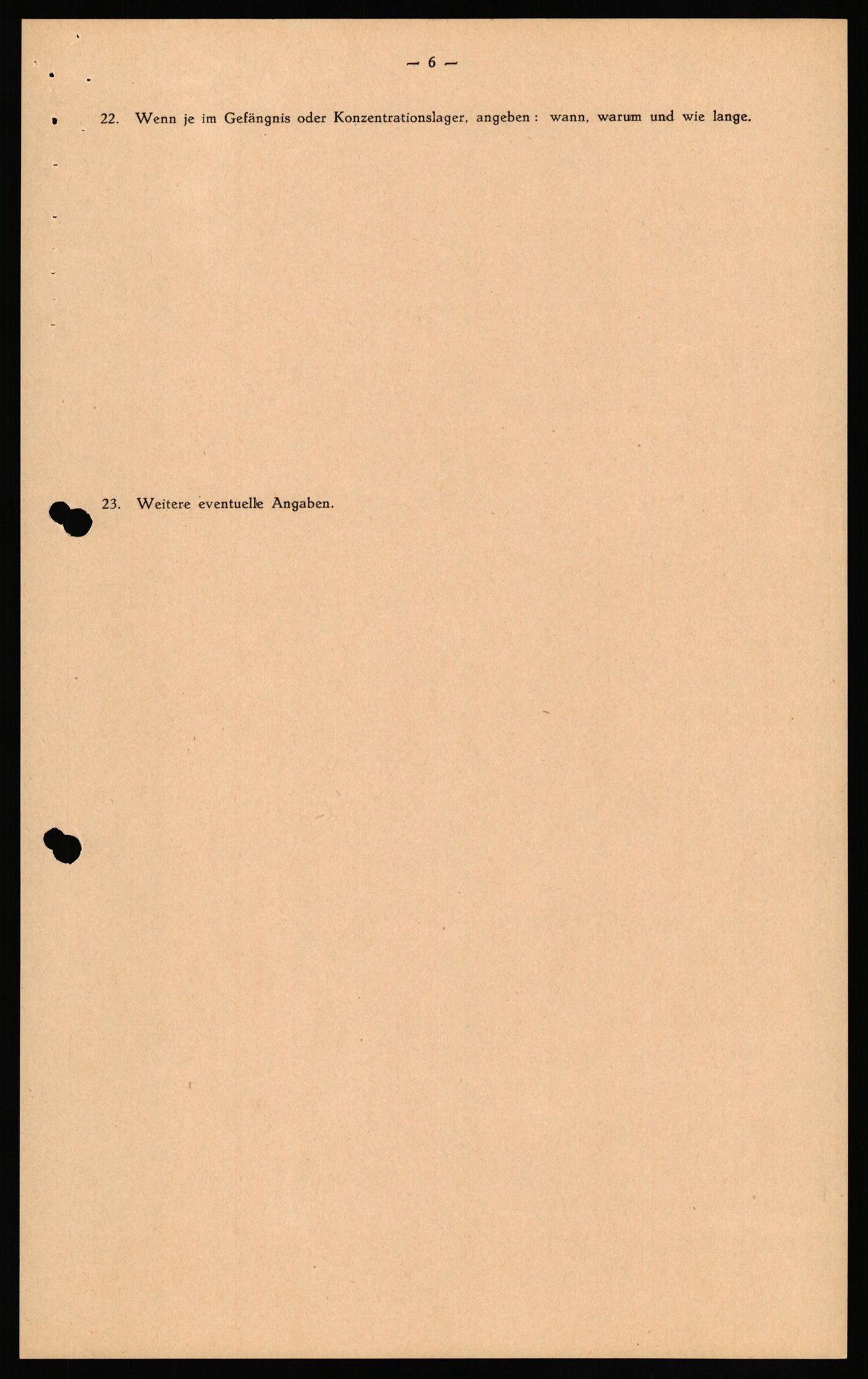 Forsvaret, Forsvarets overkommando II, AV/RA-RAFA-3915/D/Db/L0036: CI Questionaires. Tyske okkupasjonsstyrker i Norge. Tyskere., 1945-1946, p. 18