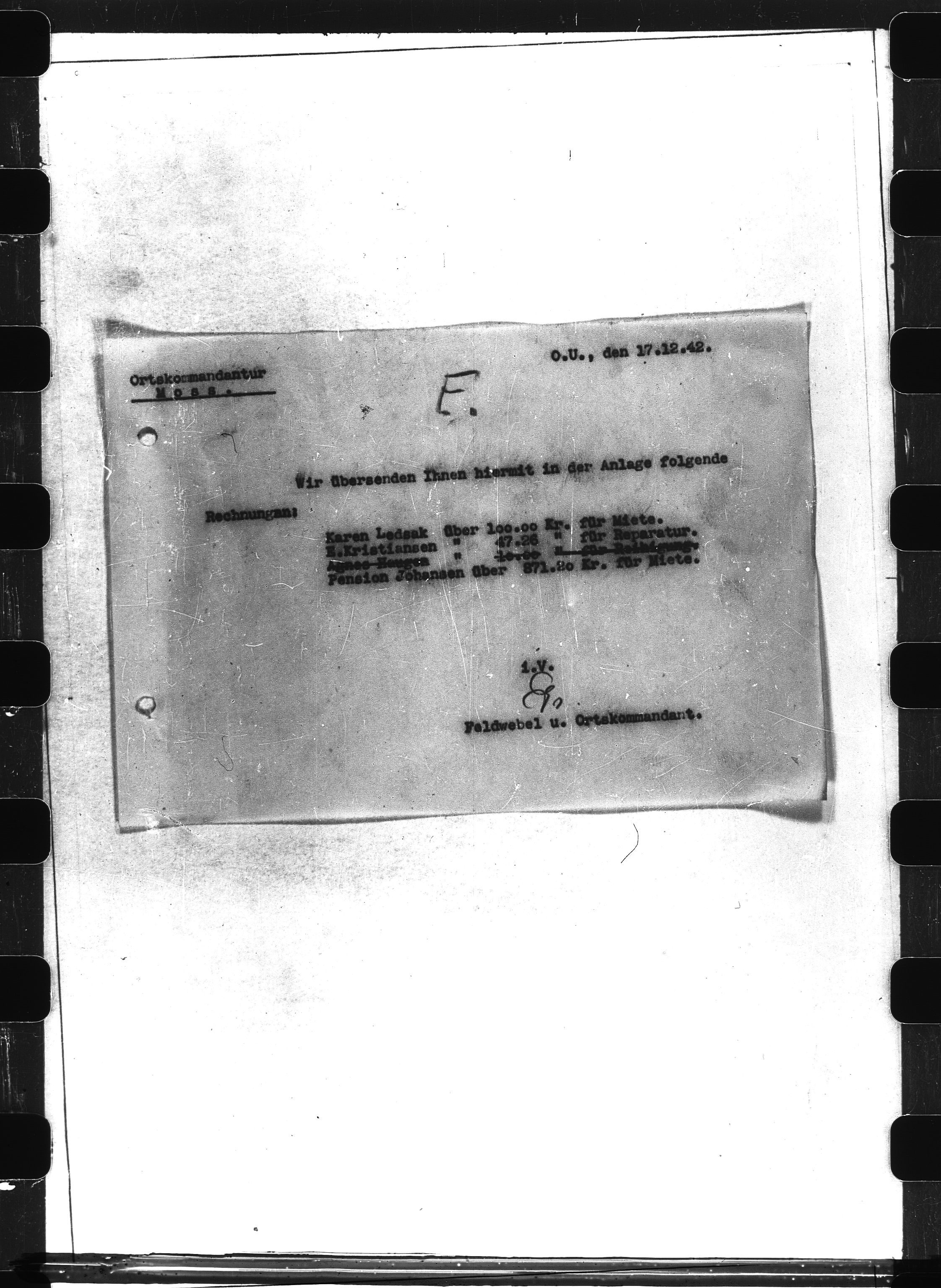 Documents Section, RA/RAFA-2200/V/L0064: Film med LMDC Serial Number., 1940-1945, p. 28