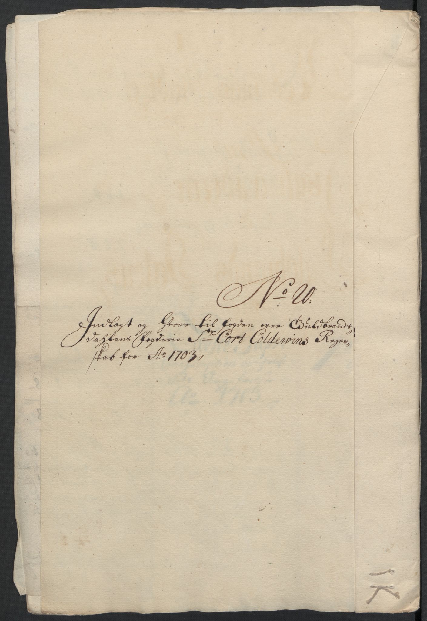 Rentekammeret inntil 1814, Reviderte regnskaper, Fogderegnskap, AV/RA-EA-4092/R17/L1176: Fogderegnskap Gudbrandsdal, 1703, p. 153