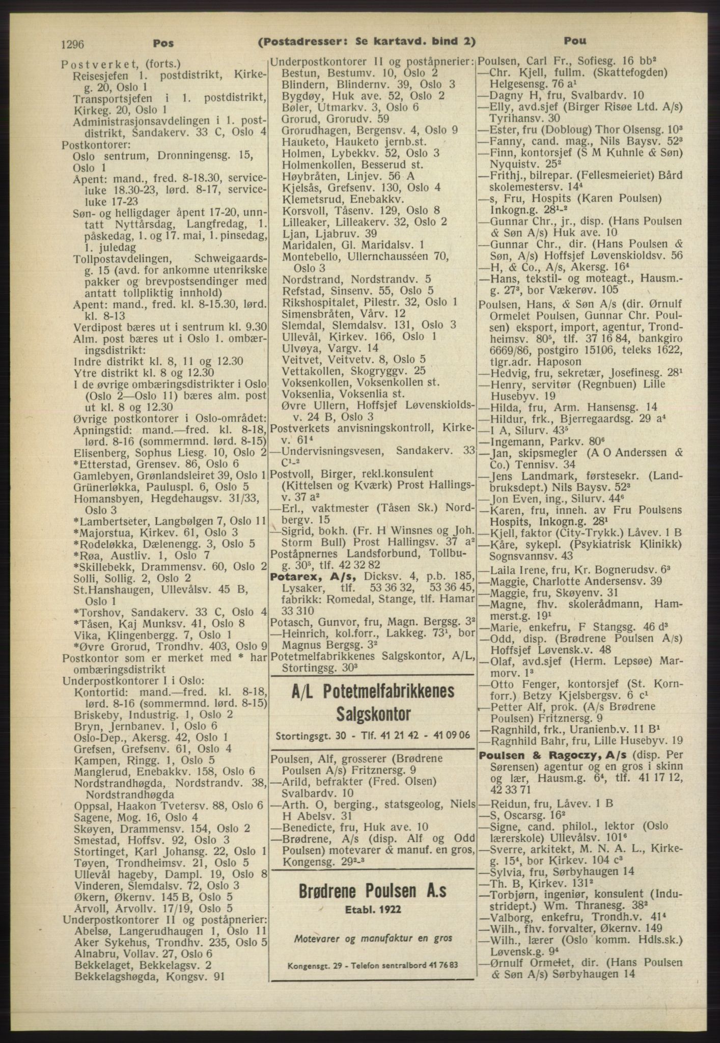 Kristiania/Oslo adressebok, PUBL/-, 1965-1966, p. 1296