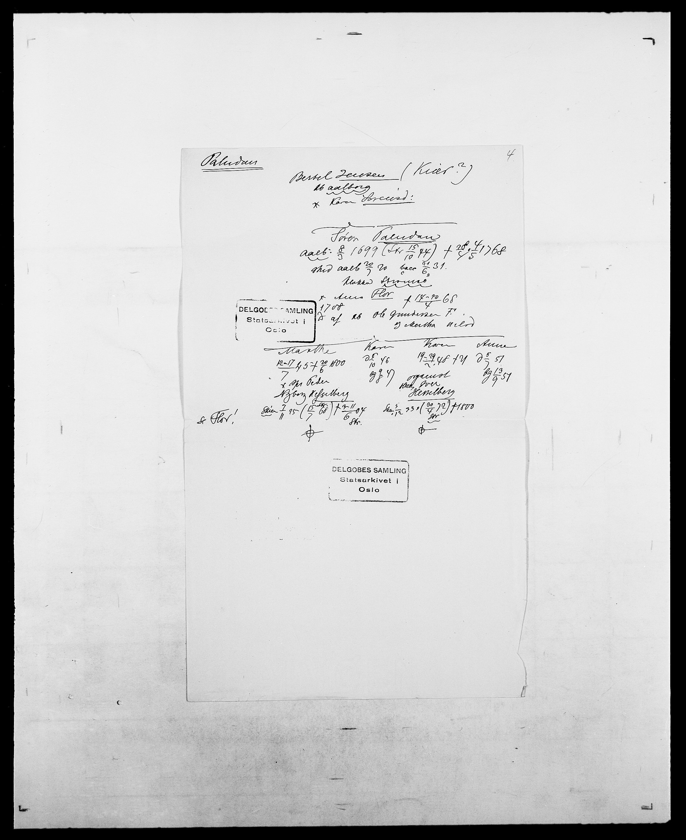 Delgobe, Charles Antoine - samling, AV/SAO-PAO-0038/D/Da/L0030: Paars - Pittelkov, p. 76