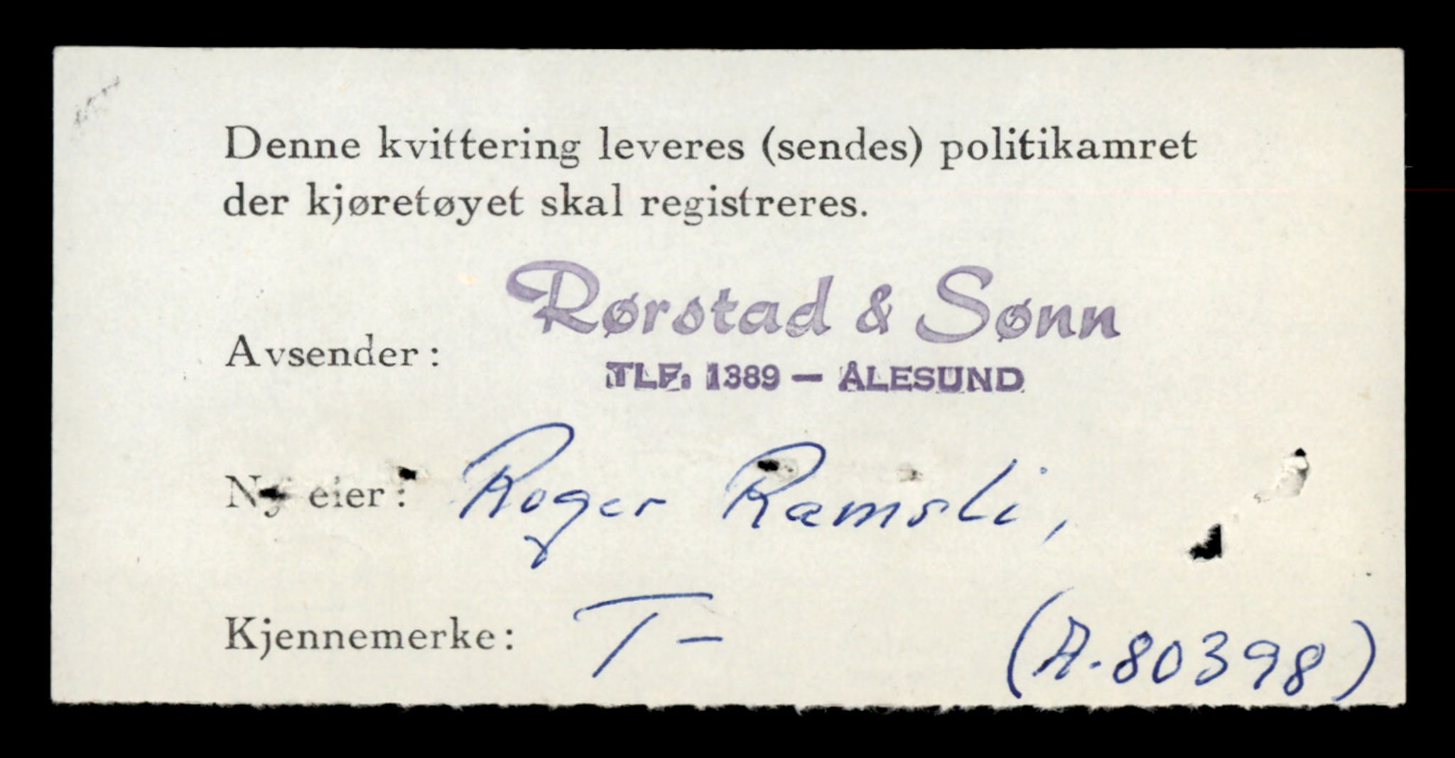 Møre og Romsdal vegkontor - Ålesund trafikkstasjon, AV/SAT-A-4099/F/Fe/L0047: Registreringskort for kjøretøy T 14580 - T 14720, 1927-1998, p. 2634