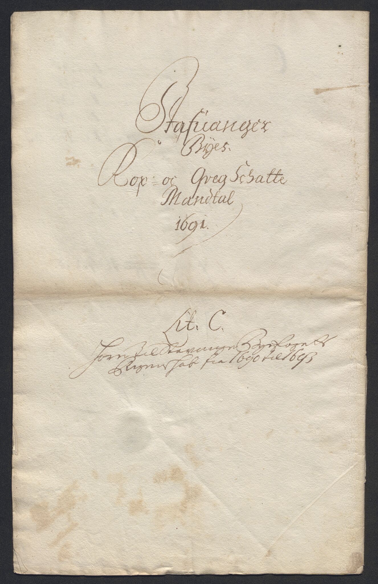 Rentekammeret inntil 1814, Reviderte regnskaper, Byregnskaper, RA/EA-4066/R/Ro/L0316: [O14] Sikt og sakefall, 1662-1693, p. 452