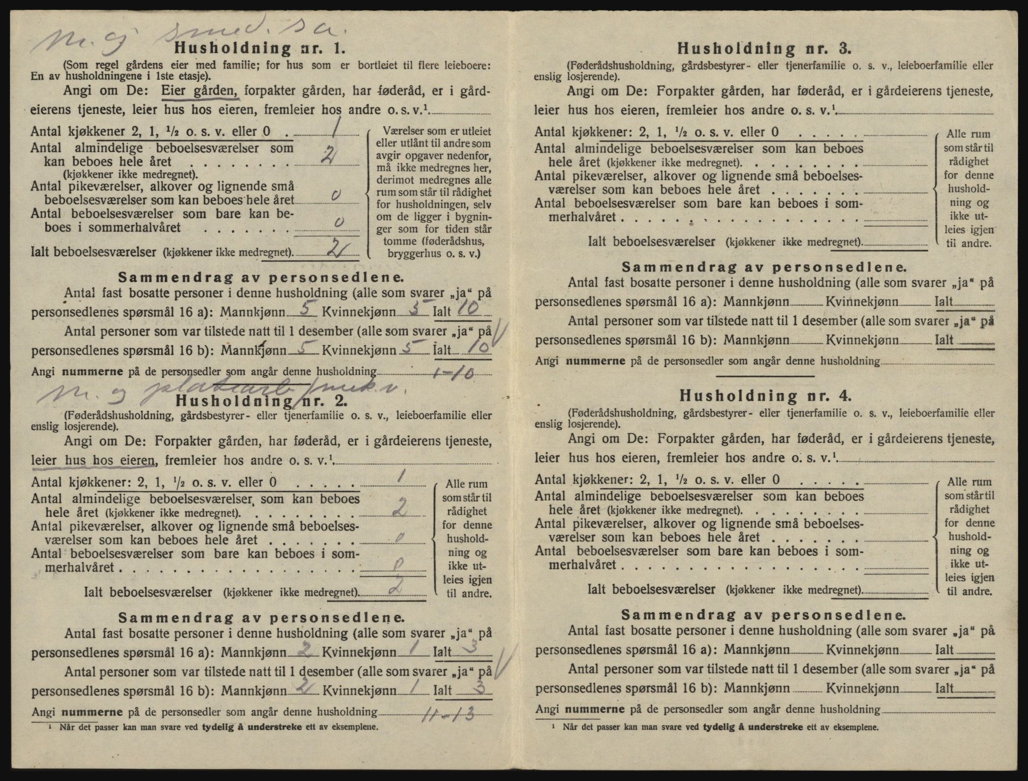 SAO, 1920 census for Glemmen, 1920, p. 1456