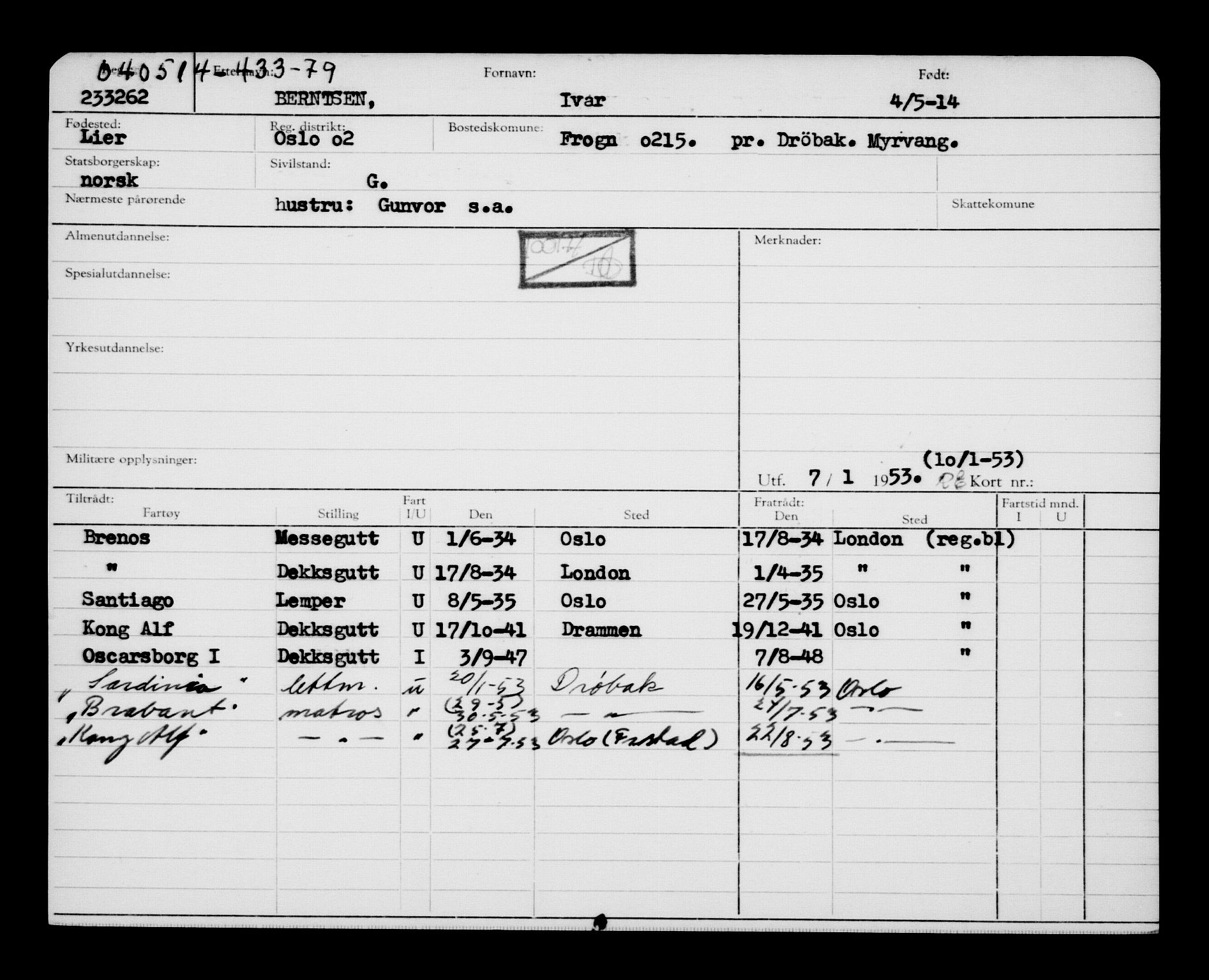 Direktoratet for sjømenn, AV/RA-S-3545/G/Gb/L0120: Hovedkort, 1914, p. 432