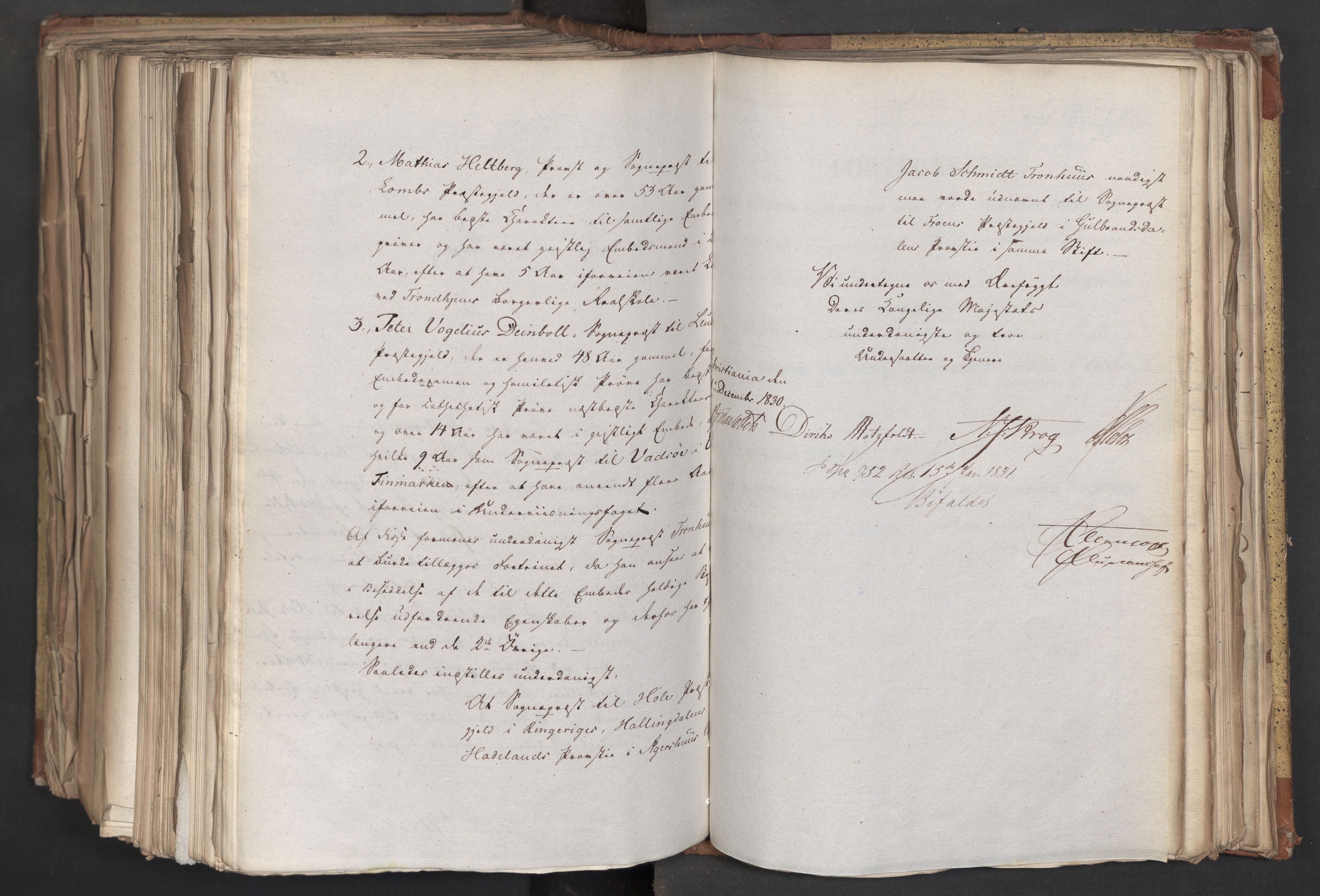 Statsrådsavdelingen i Stockholm, AV/RA-S-1003/D/Da/L0068: Regjeringsinnstillinger nr. 660-876, 1830, p. 648