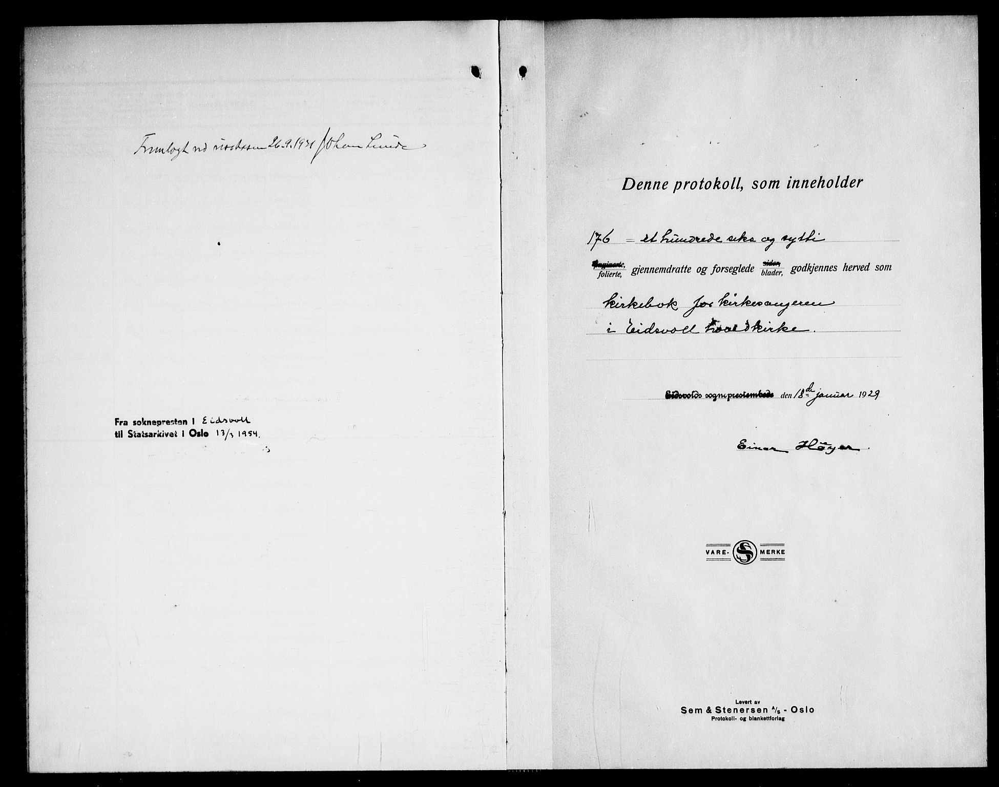Eidsvoll prestekontor Kirkebøker, SAO/A-10888/G/Ga/L0012: Parish register (copy) no. I 12, 1928-1946