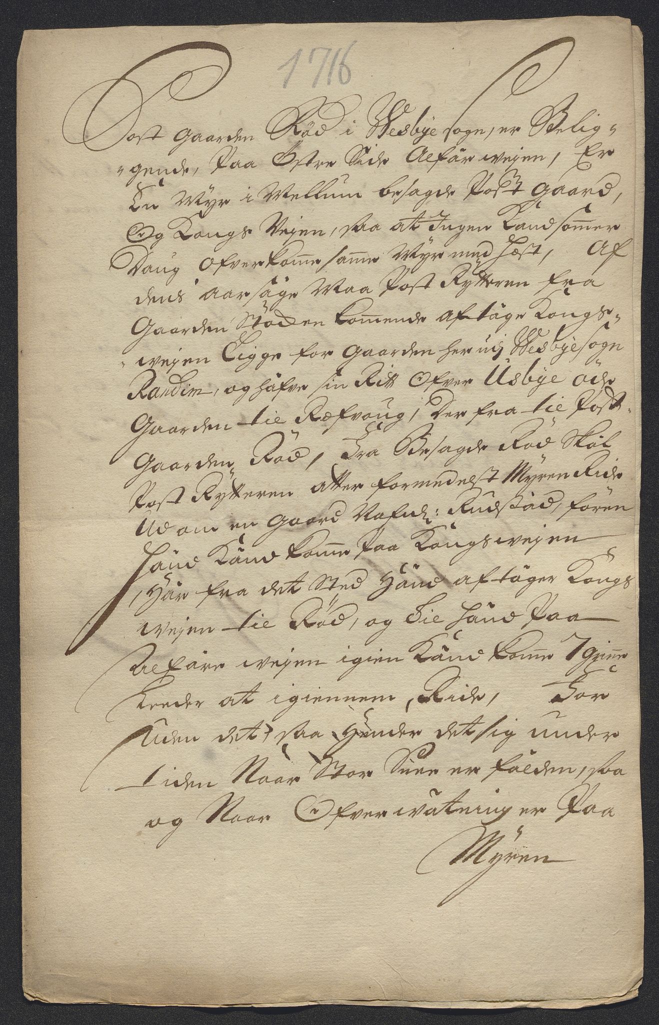 Kristiania stiftamt, AV/SAO-A-10386/E/Ed/Ede/L0005: Fogder, 1716, p. 9
