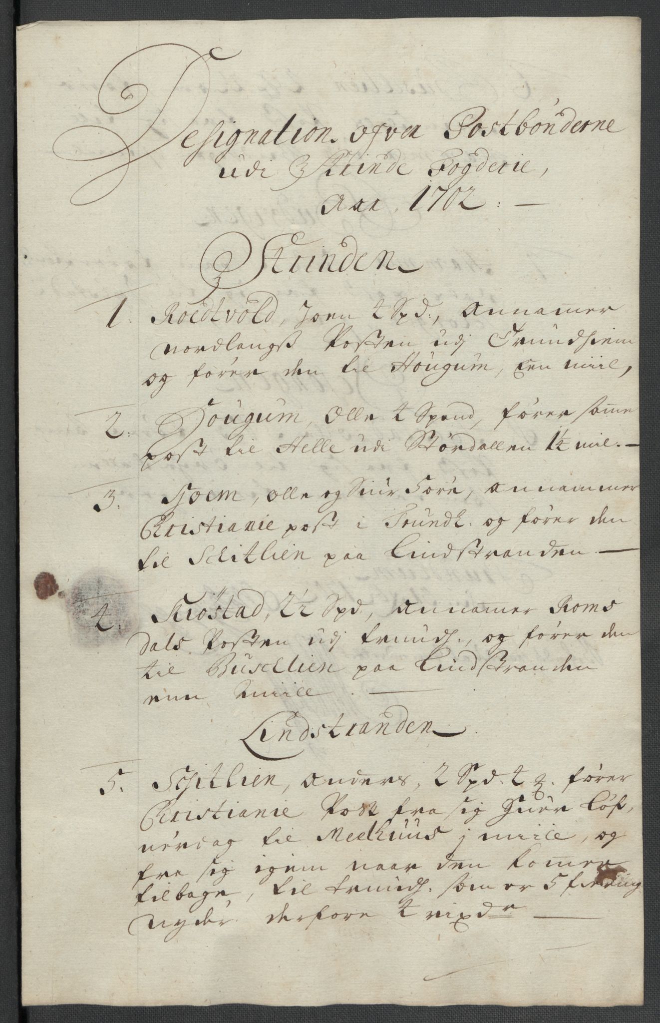 Rentekammeret inntil 1814, Reviderte regnskaper, Fogderegnskap, AV/RA-EA-4092/R61/L4108: Fogderegnskap Strinda og Selbu, 1701-1703, p. 258